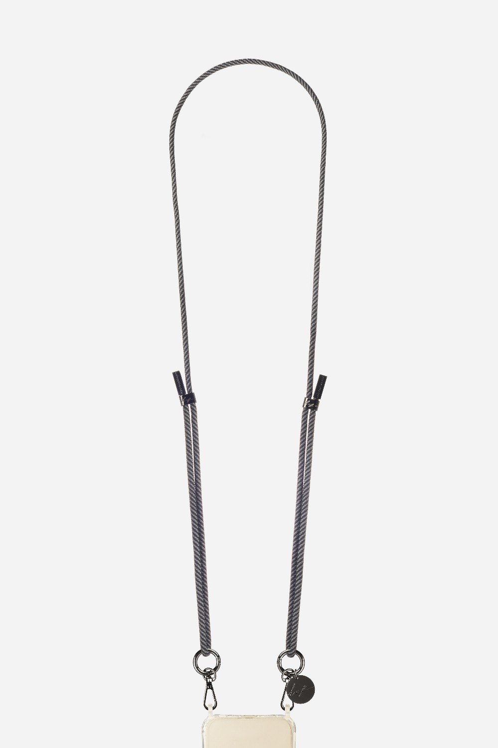 Cordon de téléphone en coton LA COQUE FRANCAISE Argent