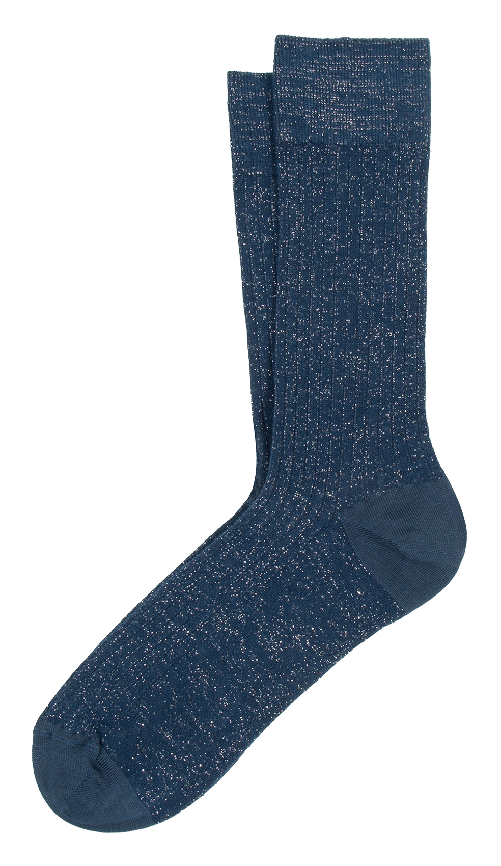 Hoge glinsterende sokken CHERRY Denim