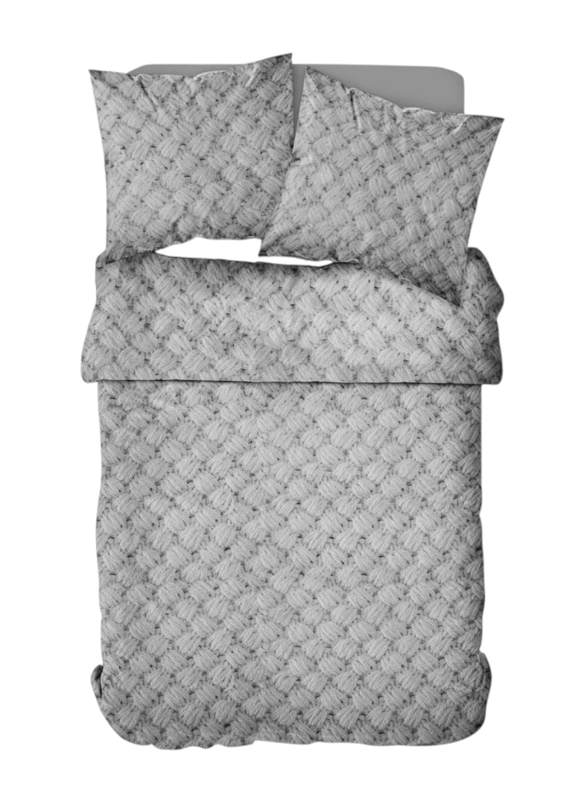 Printed cotton bed set TODAY LINGE DE MAISON Grey