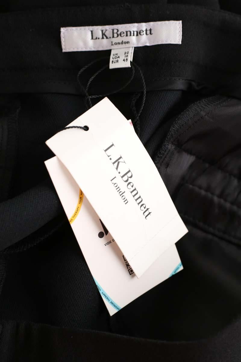 Black slim-fit pants LK BENNETT - Seconde Main Black