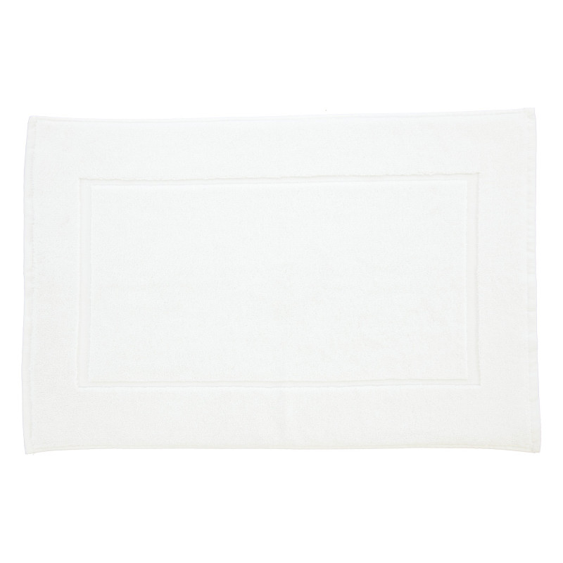 100% combed cotton bath mat COTON PUR White