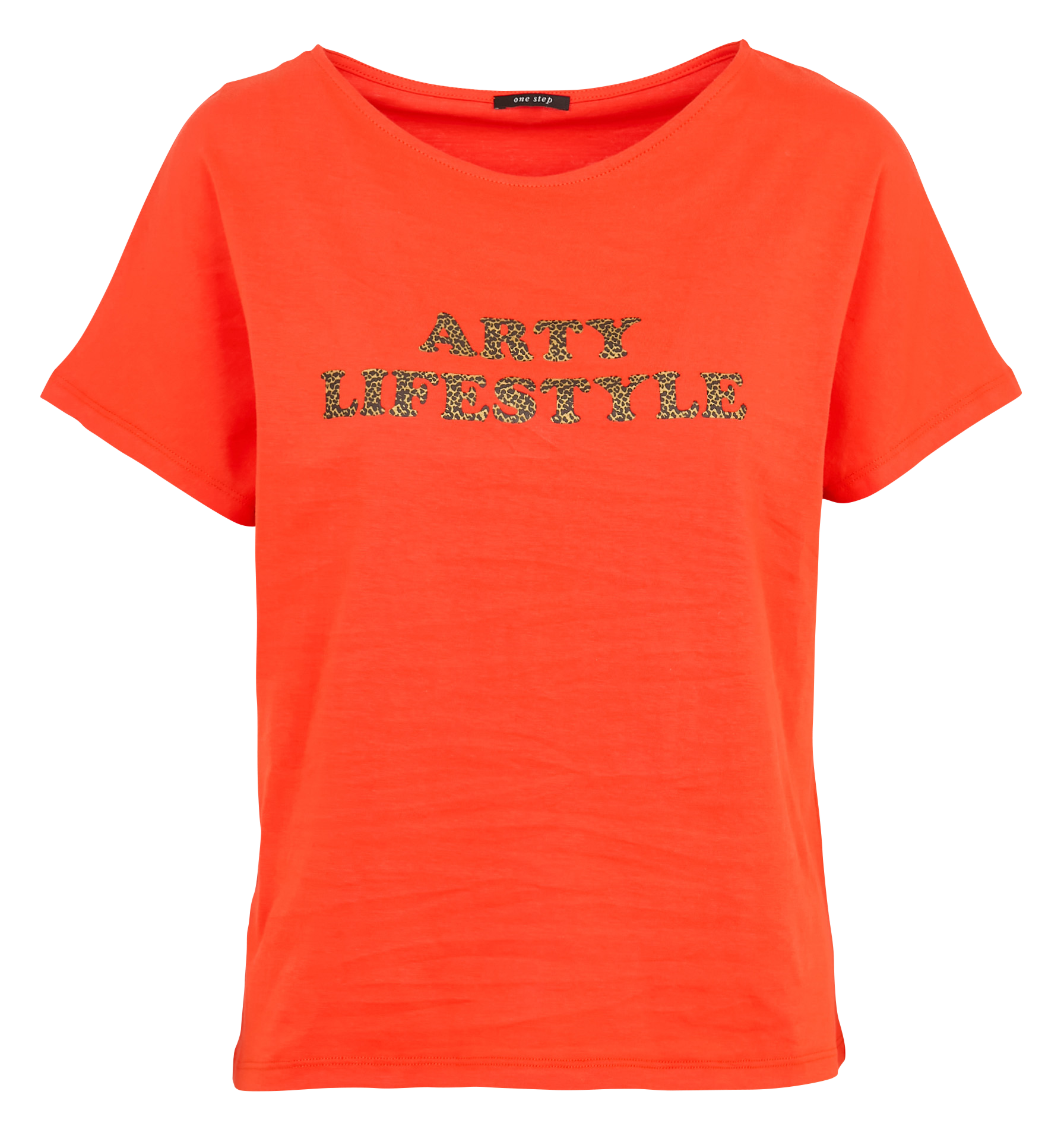Tee-shirt col rond en coton  MAGICA Orange