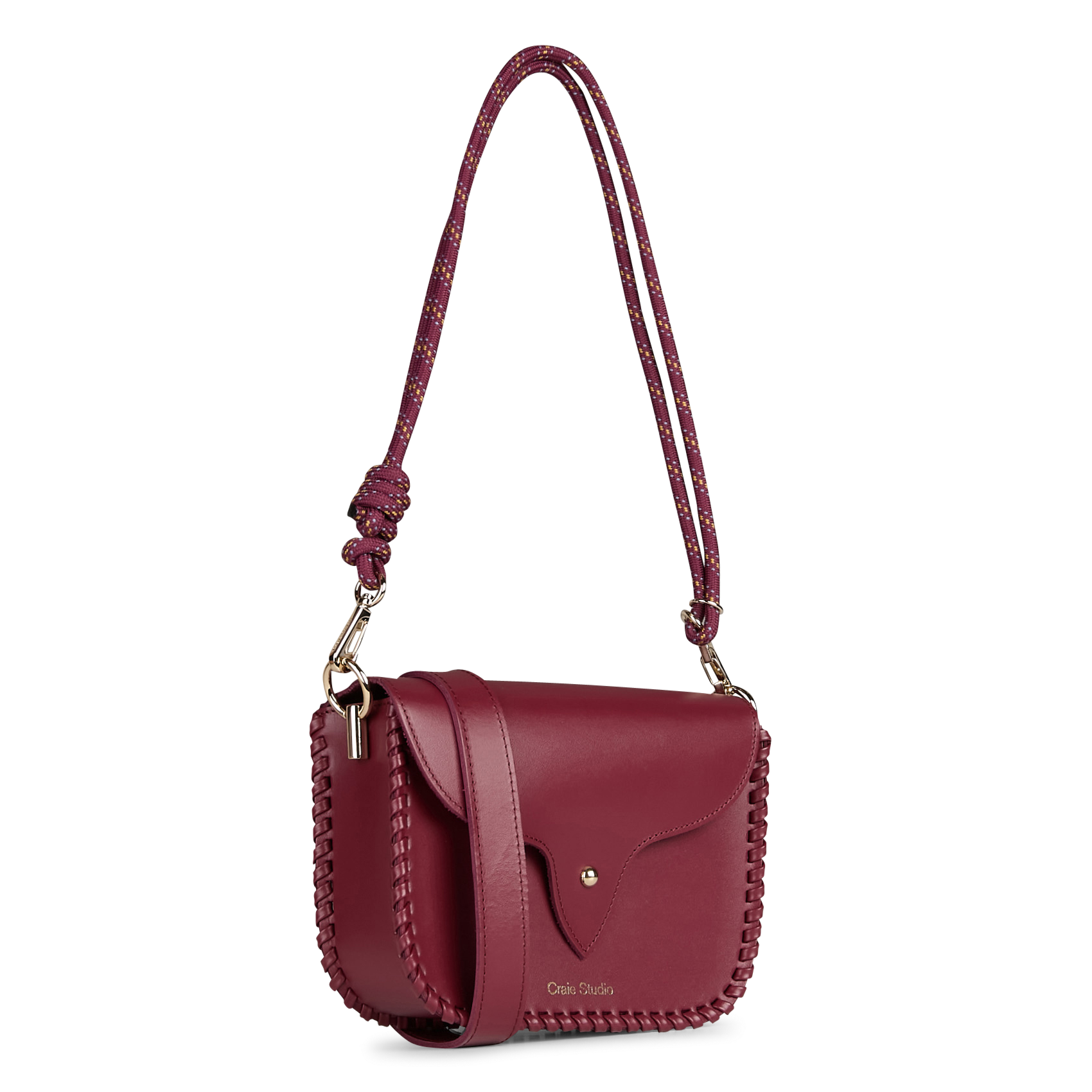 Sac bandoulière en cuir CRAIE STUDIO Violet