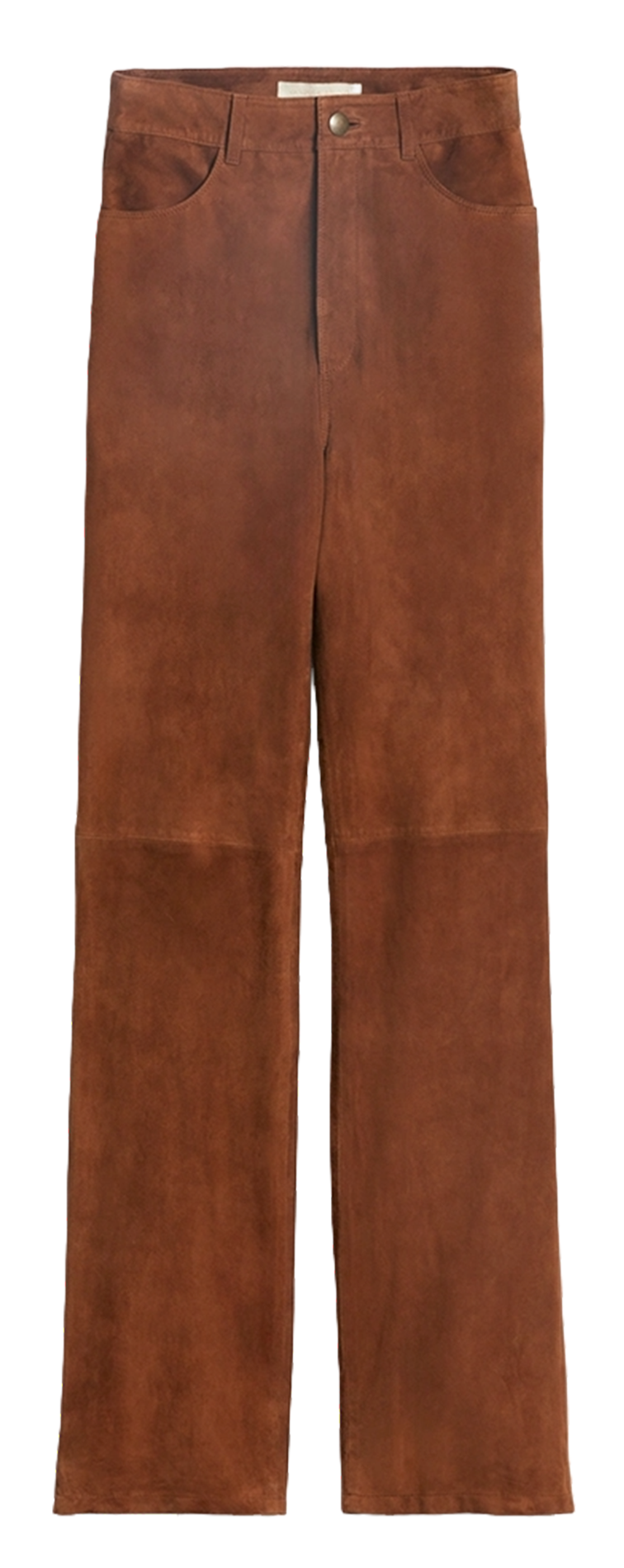 Flared suede leather pants VANESSA BRUNO Brown