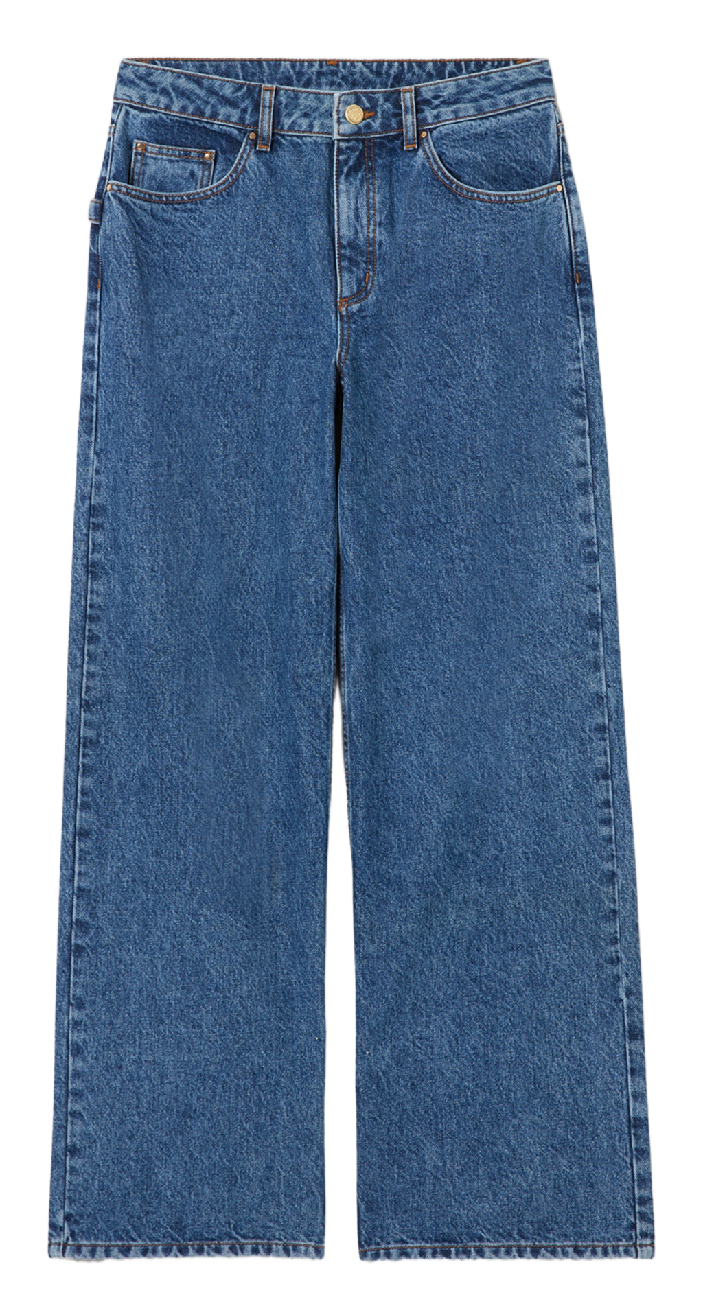 Jean droit en coton CLAUDIE PIERLOT Bleu