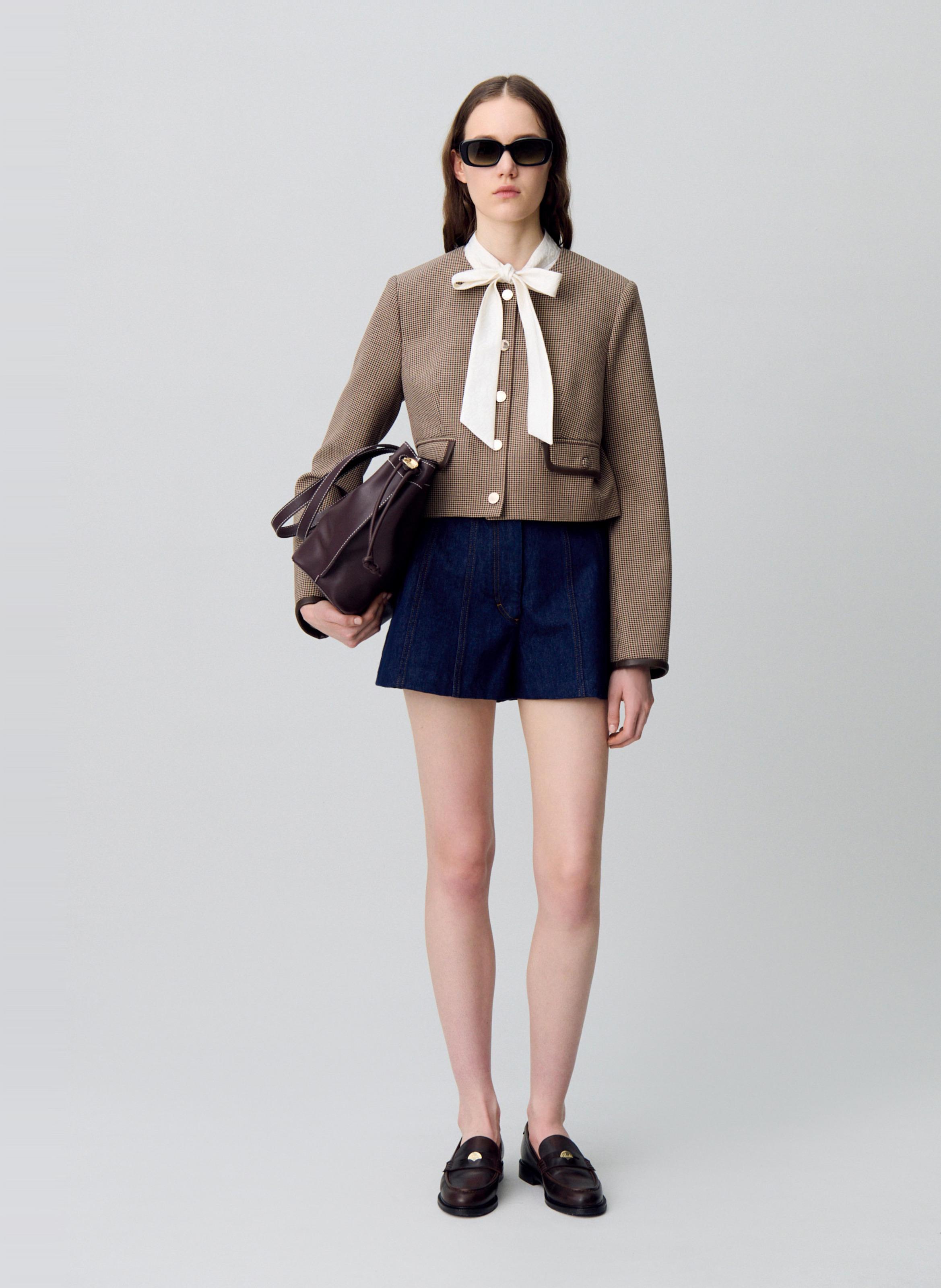 Veste droite col rond CLAUDIE PIERLOT Multicolore