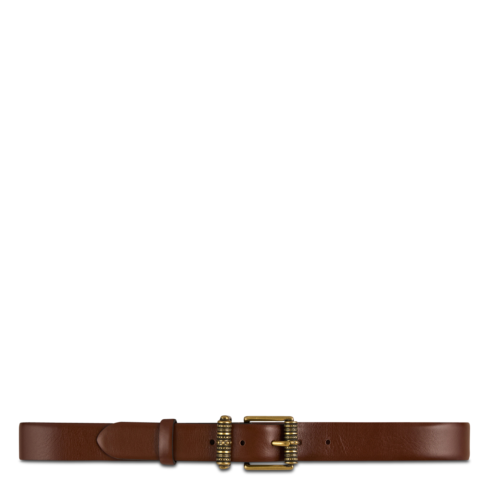 Ceintuur van leer met gesp BA&SH Bruin