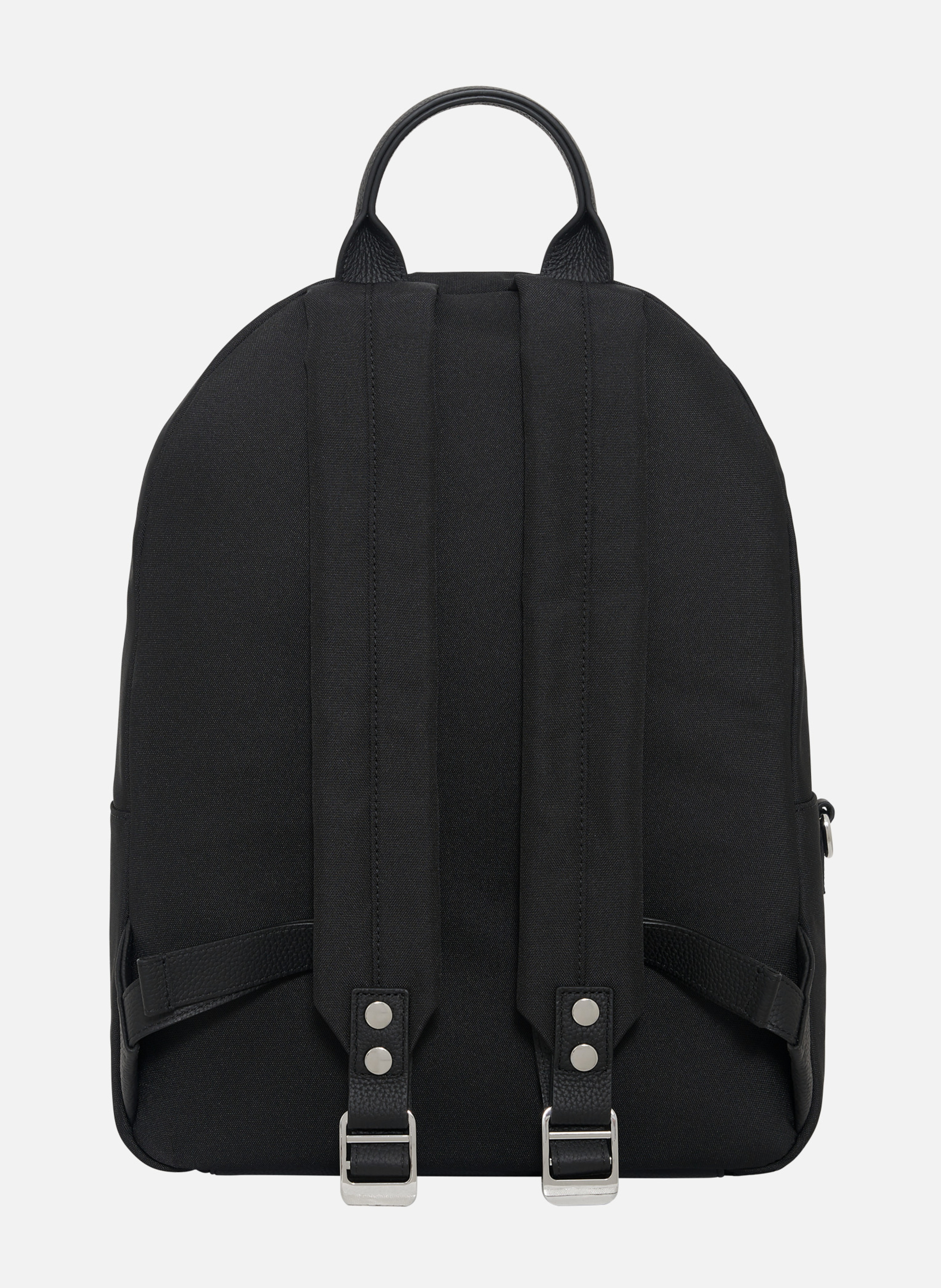 Canvas and grained leather backpack THE KOOPLES Black