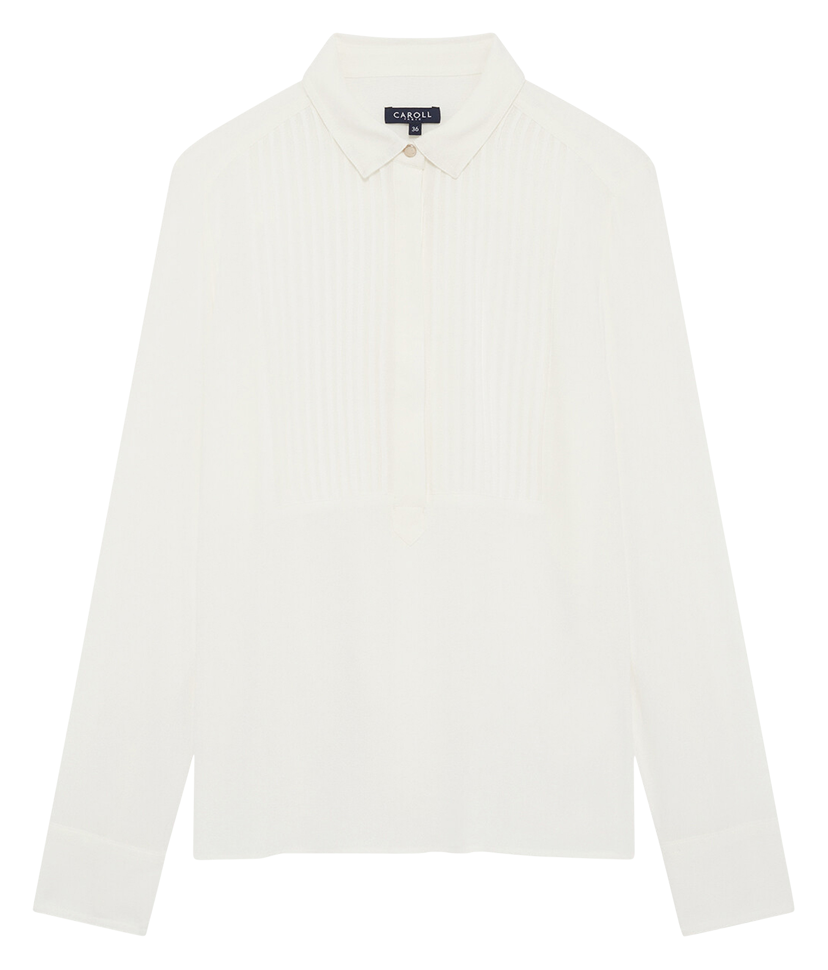 Blouse col classique  CAROLL Beige
