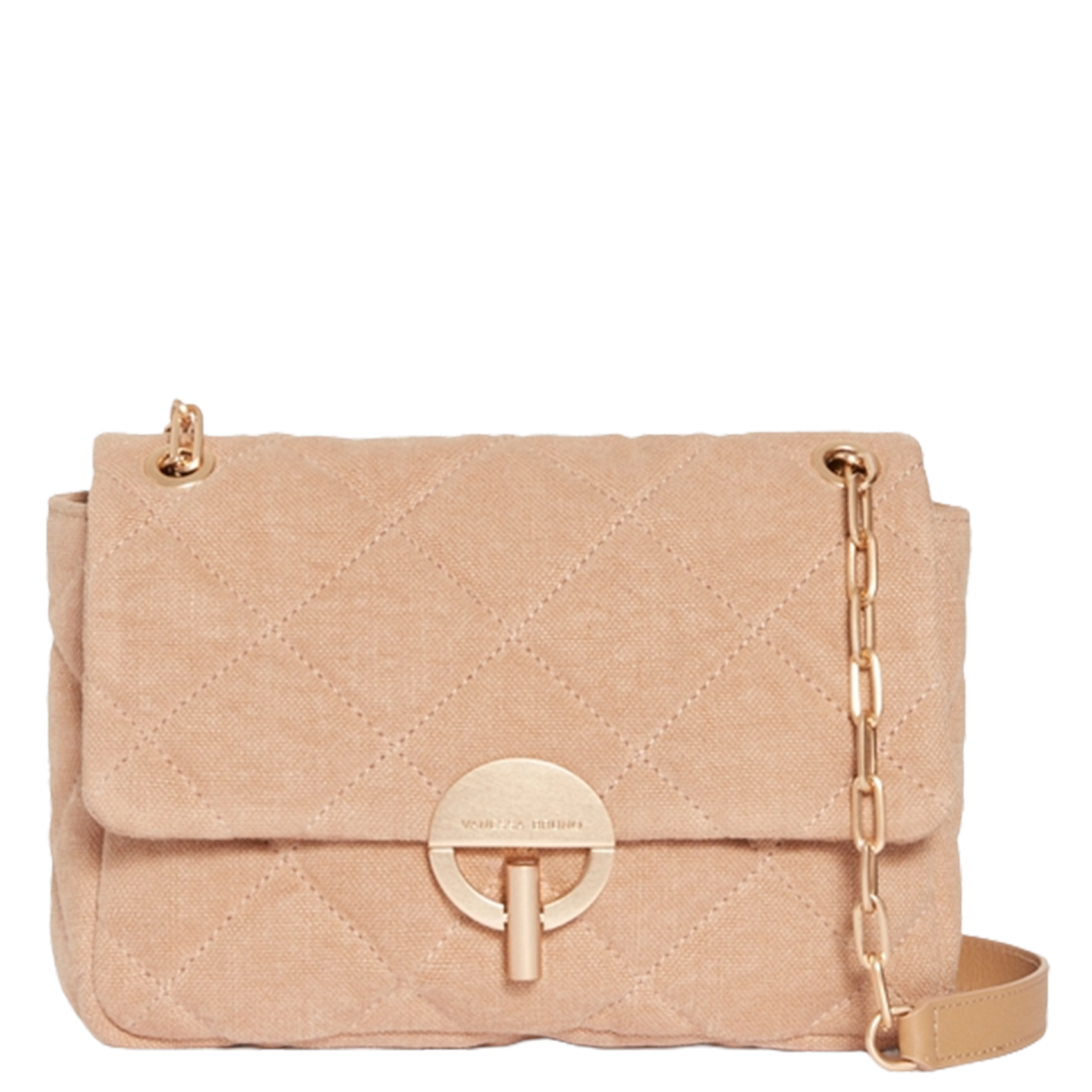 Linen crossbody bag VANESSA BRUNO Beige