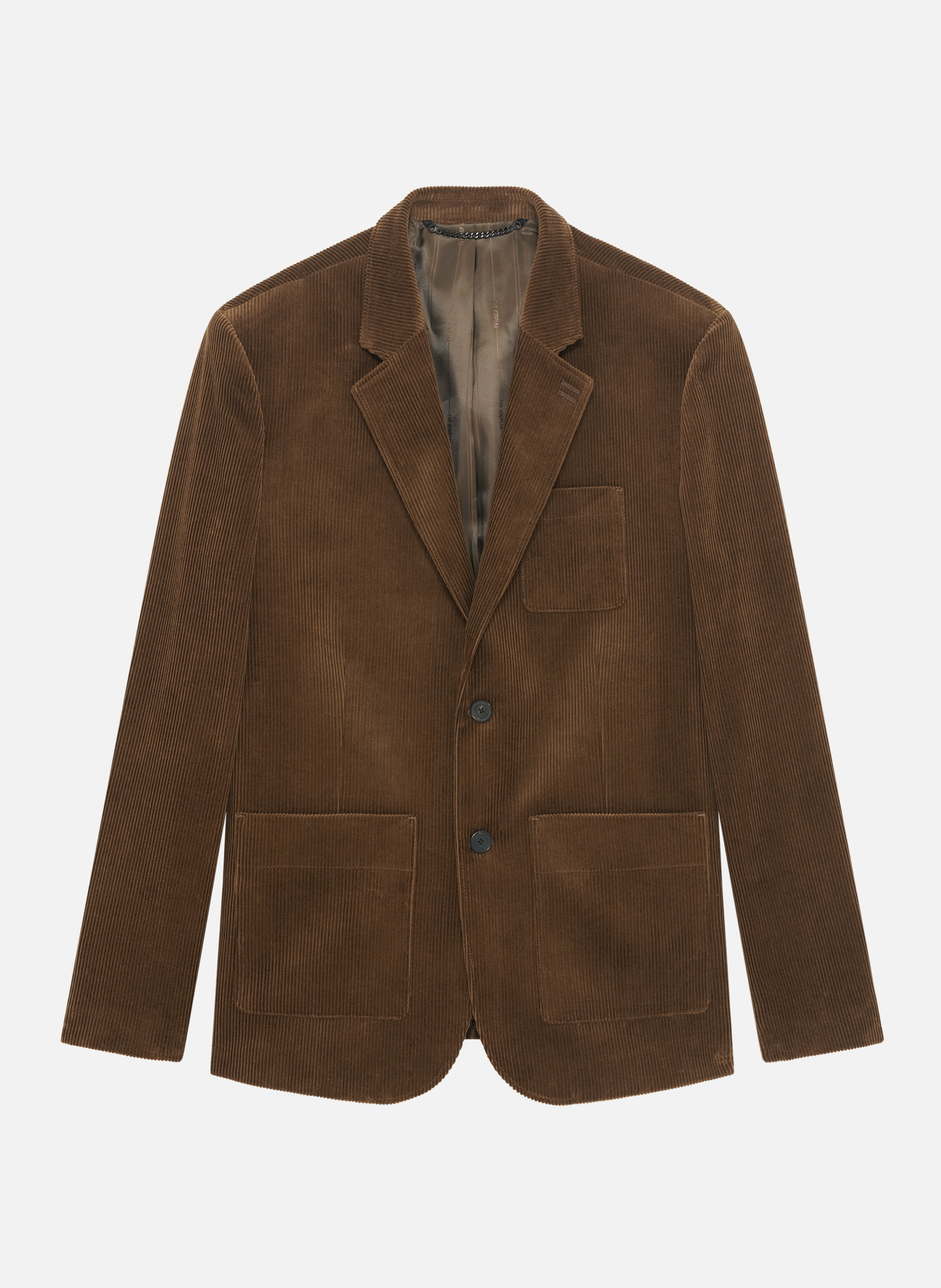Corduroy suit jacket THE KOOPLES Brown