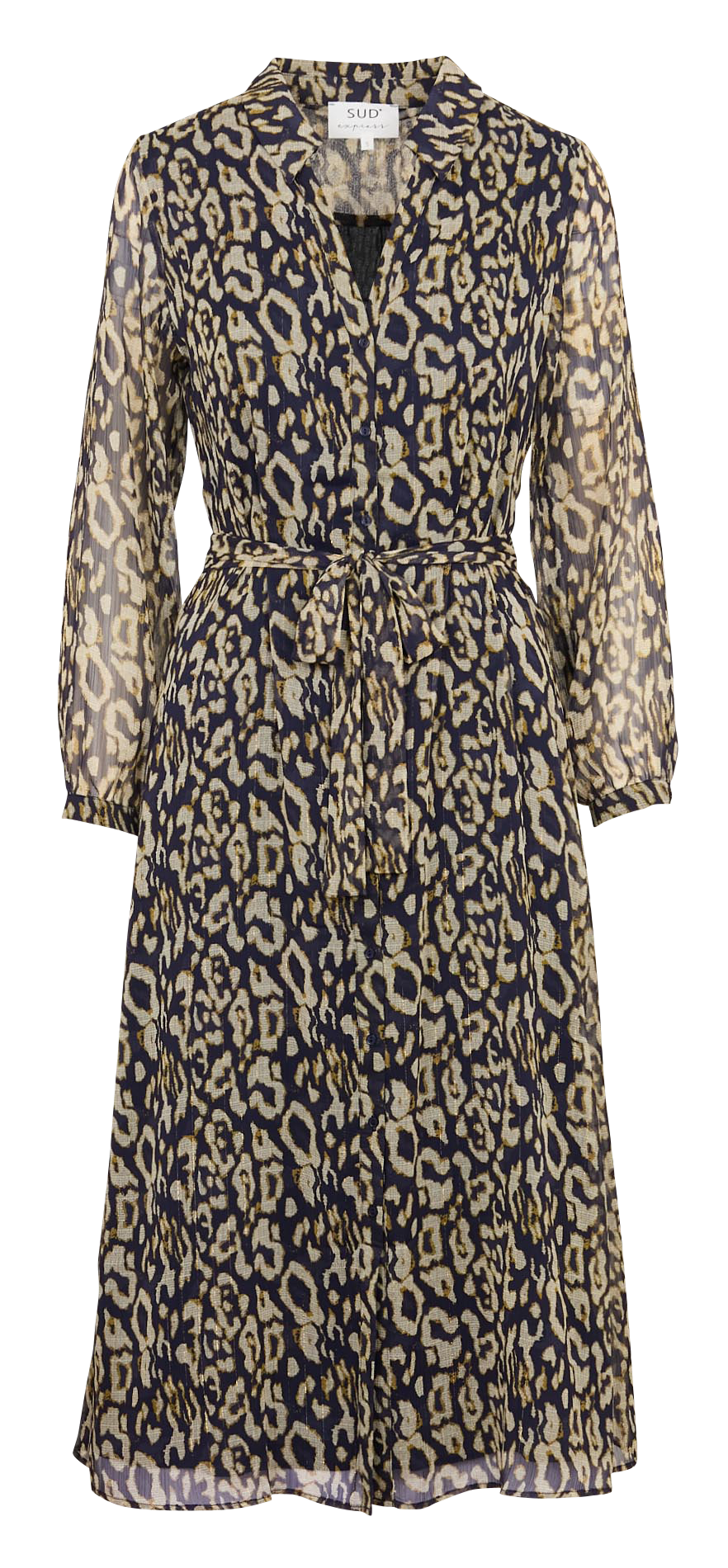 Robe midi imprimée SUD EXPRESS Bleu