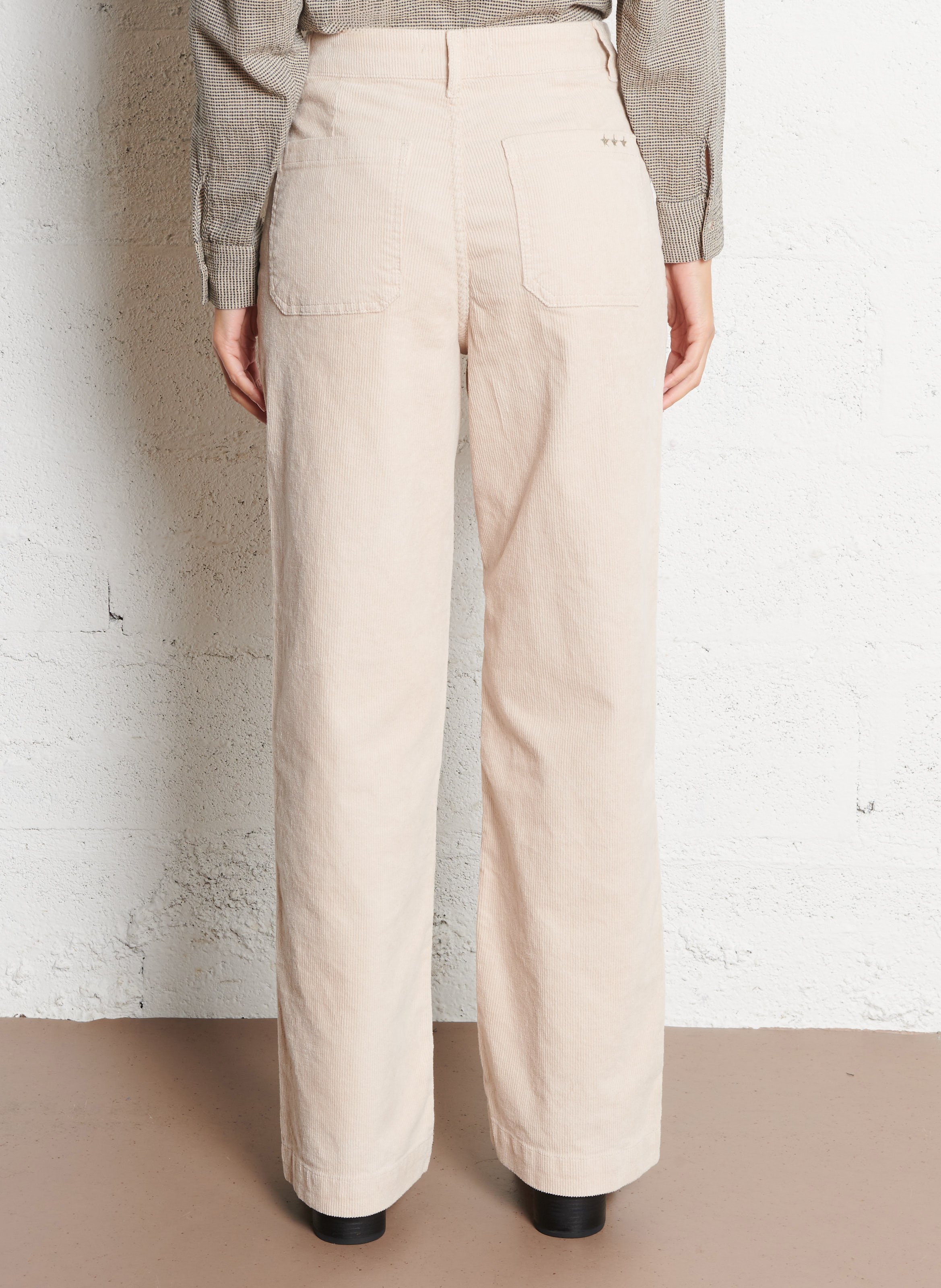 Cotton-blend chinos SUD EXPRESS Beige