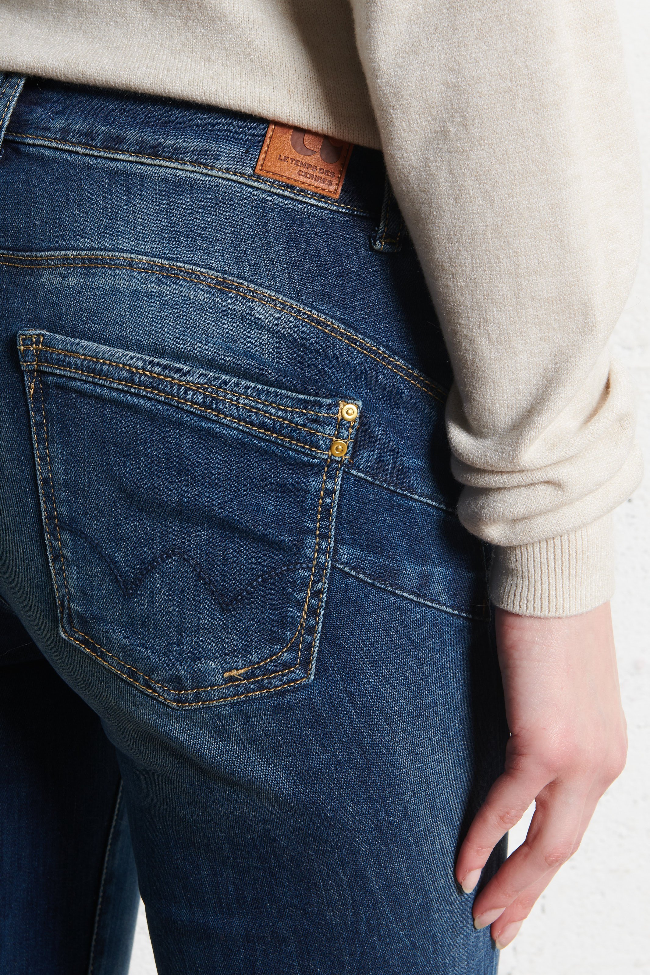 Jean slim LE TEMPS DES CERISES Bleu