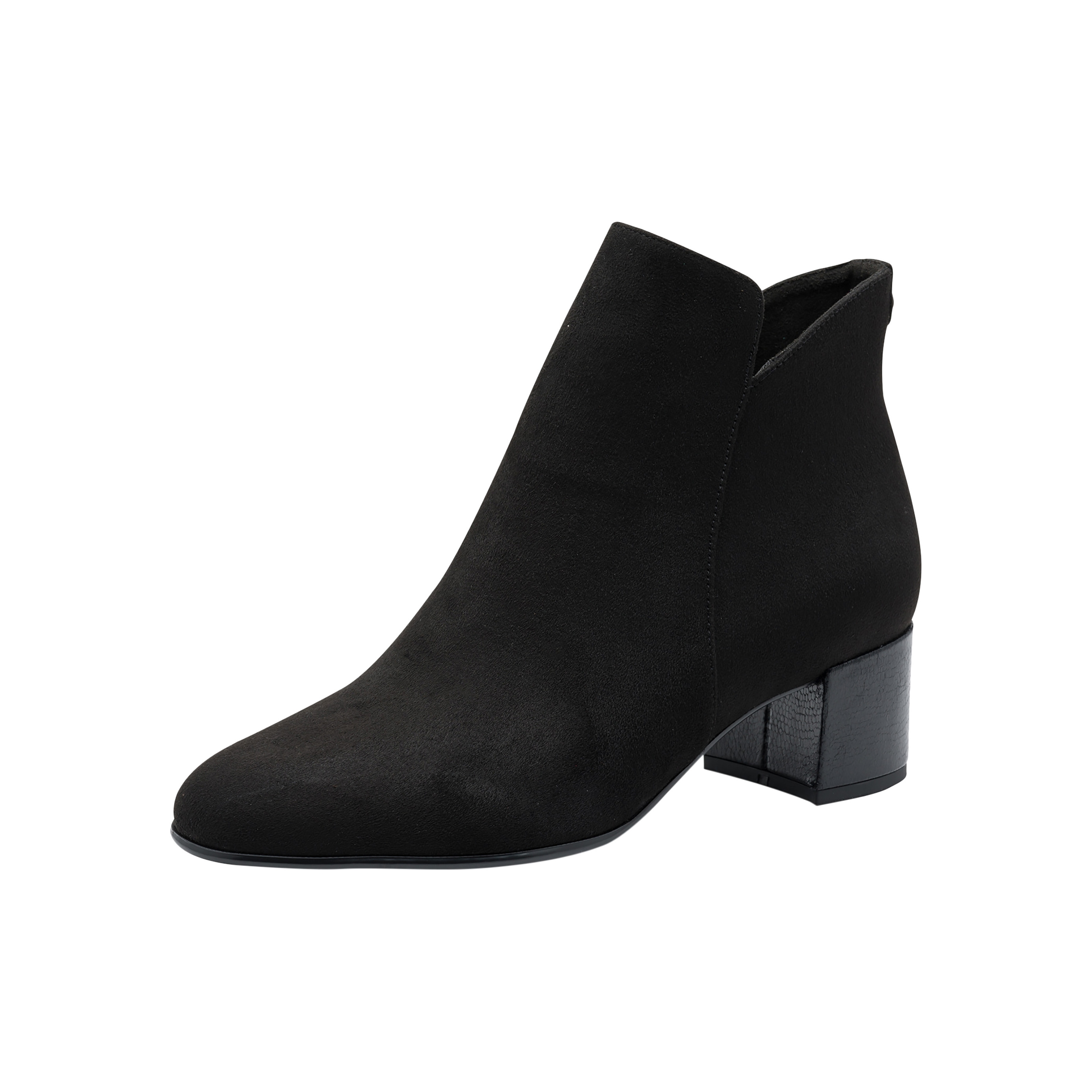 Heeled ankle boots with zipper TAMARIS Black