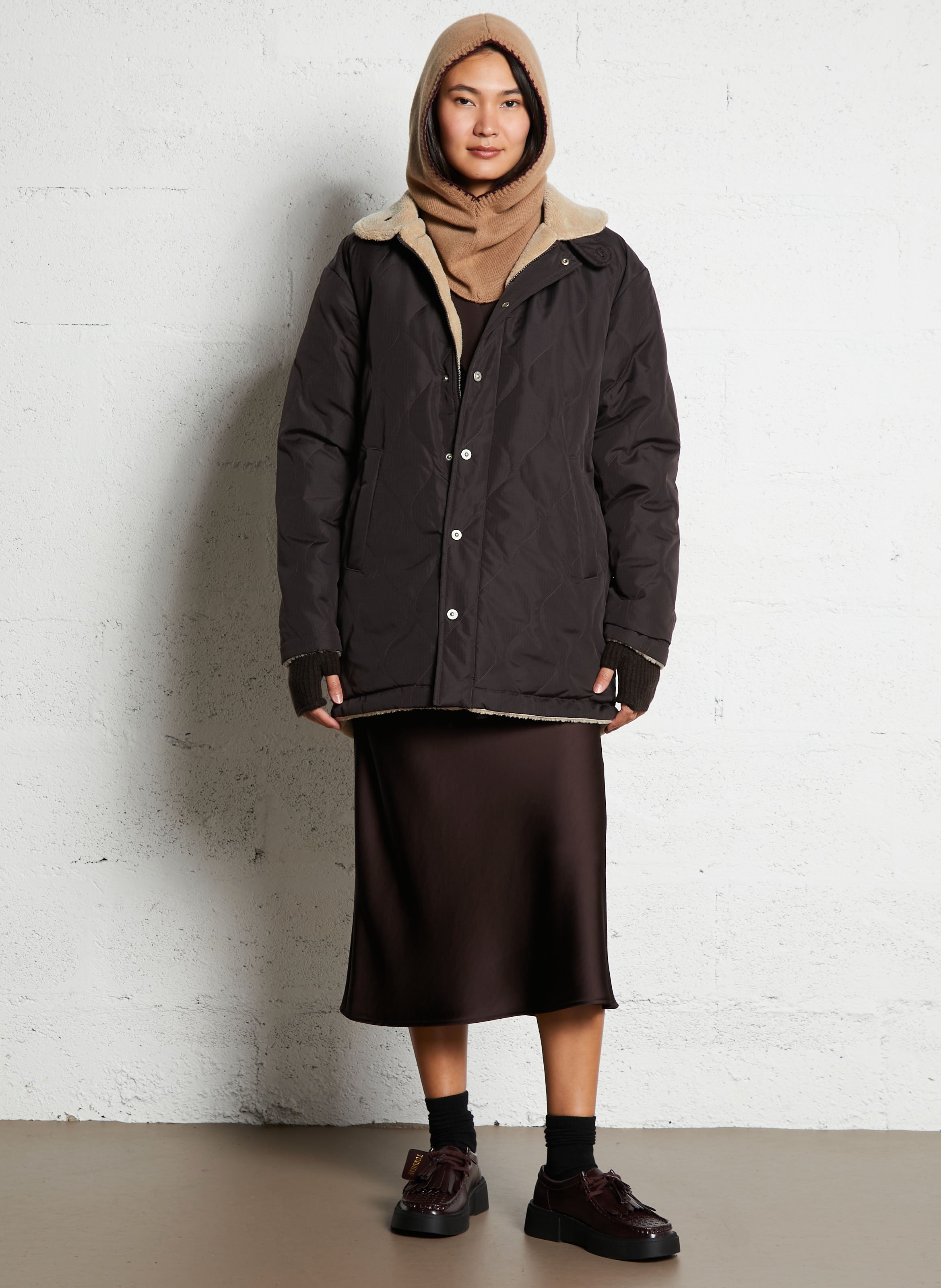 Doudoune oversize TAION Beige