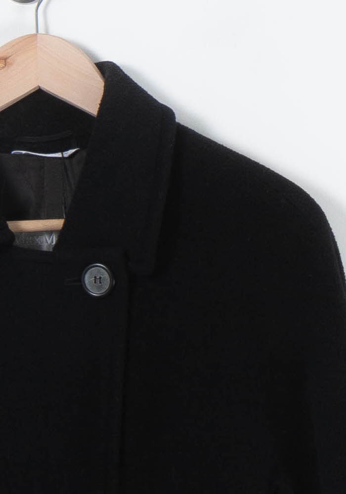 Manteau court MAX MARA - Seconde Main Noir