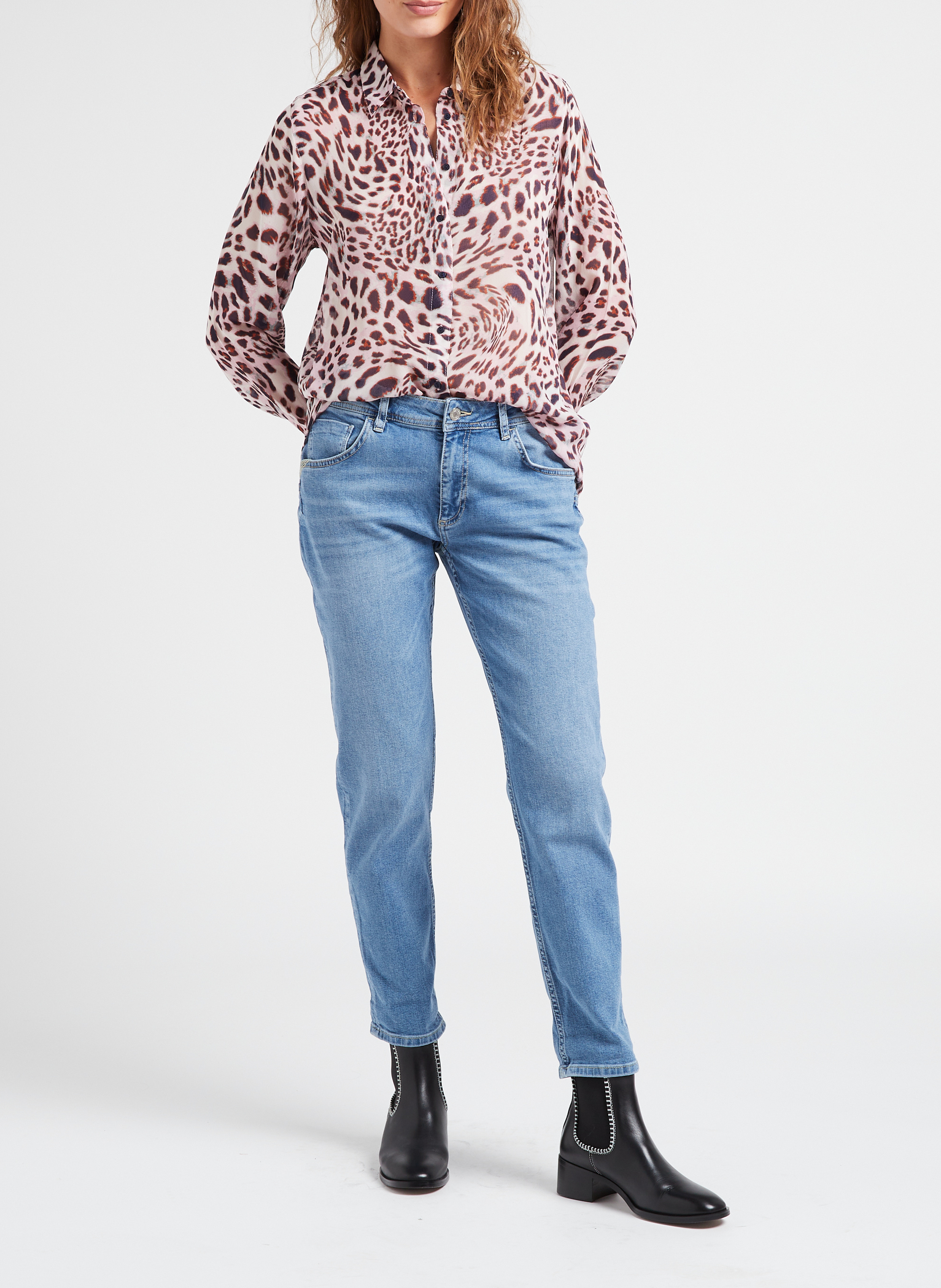 Lederstiefeletten MI/MAI Schwarz