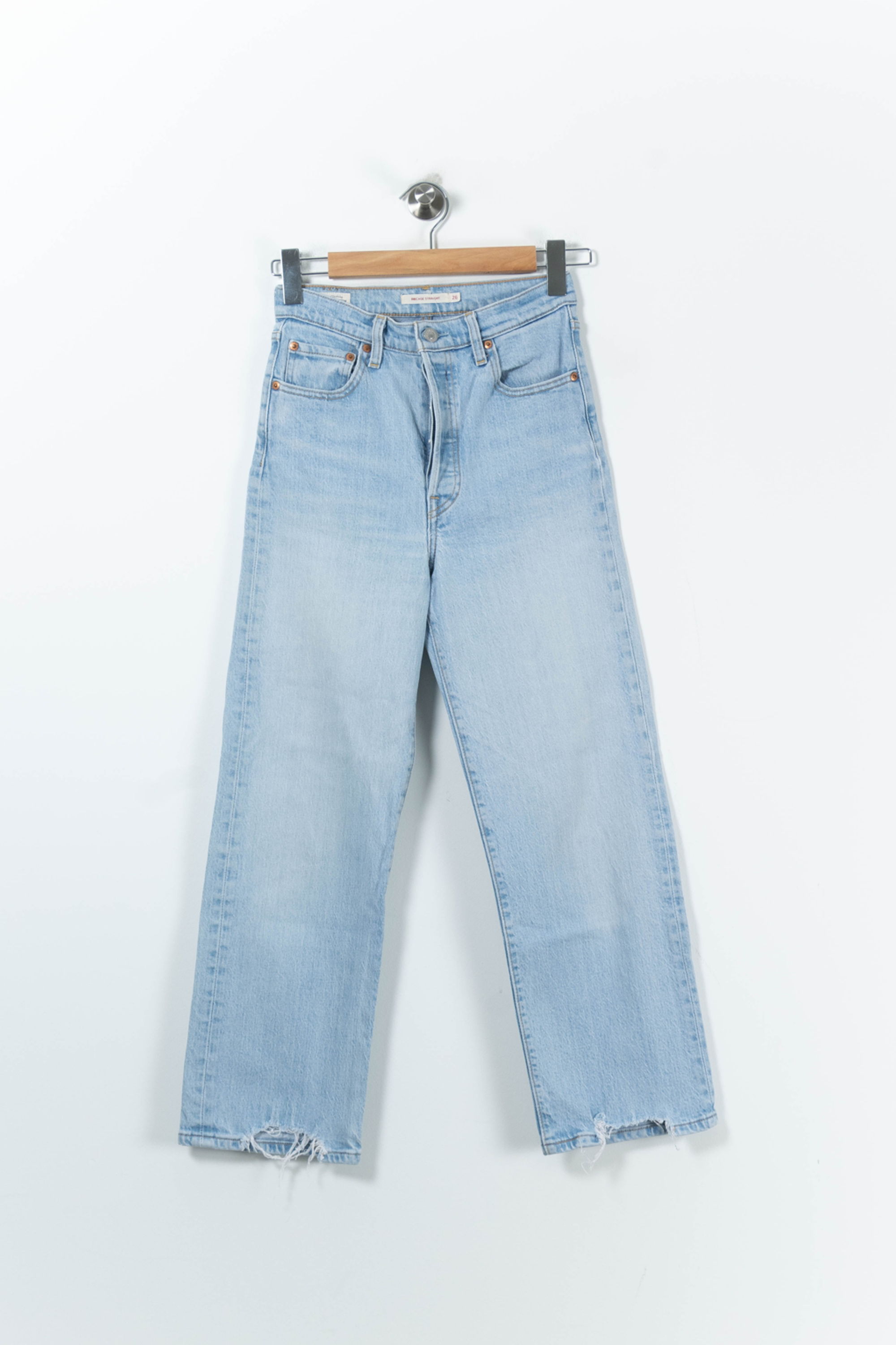 Cropped slim jeans with studs LEVI'S - Seconde main Blue