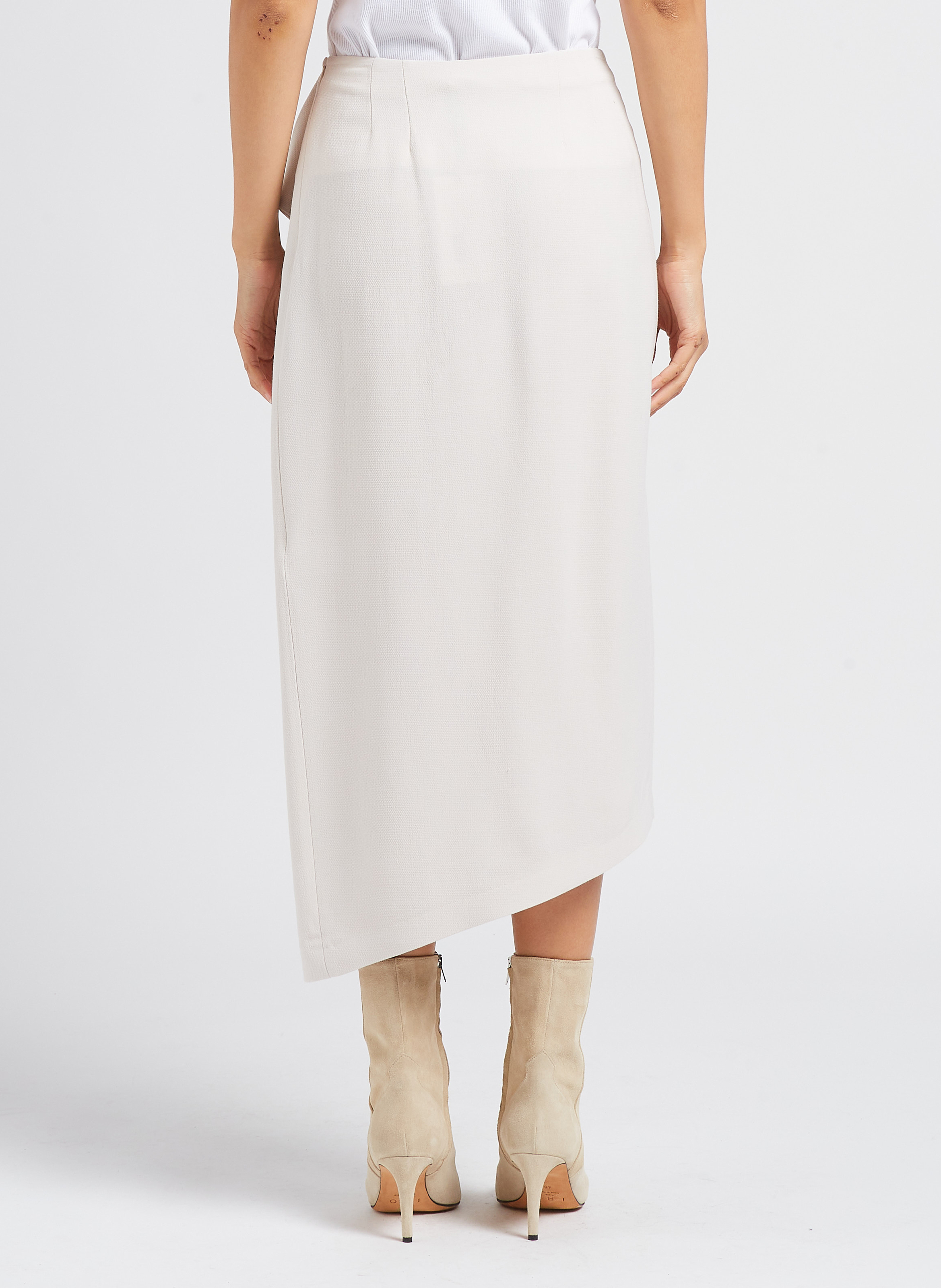 Asymmetrischer Maxirock IRO Beige