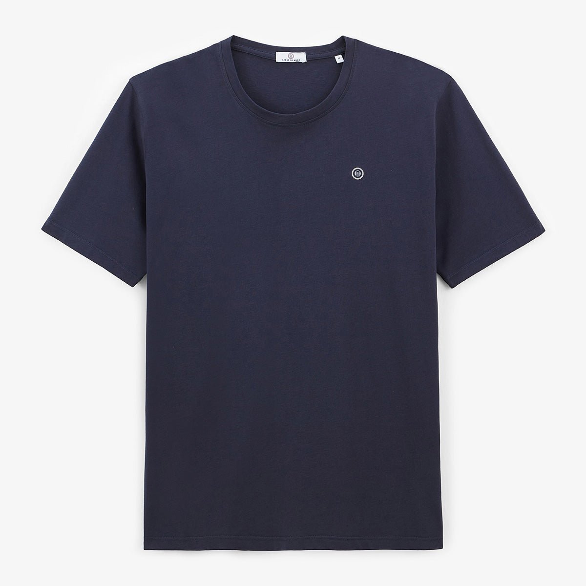 Round-neck cotton T-shirt SERGE BLANCO Blue