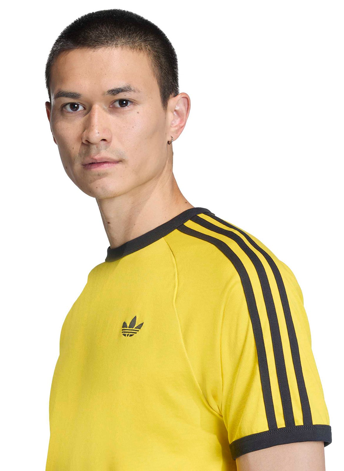 Recht, katoenen T-shirt met ronde hals ADIDAS Geel