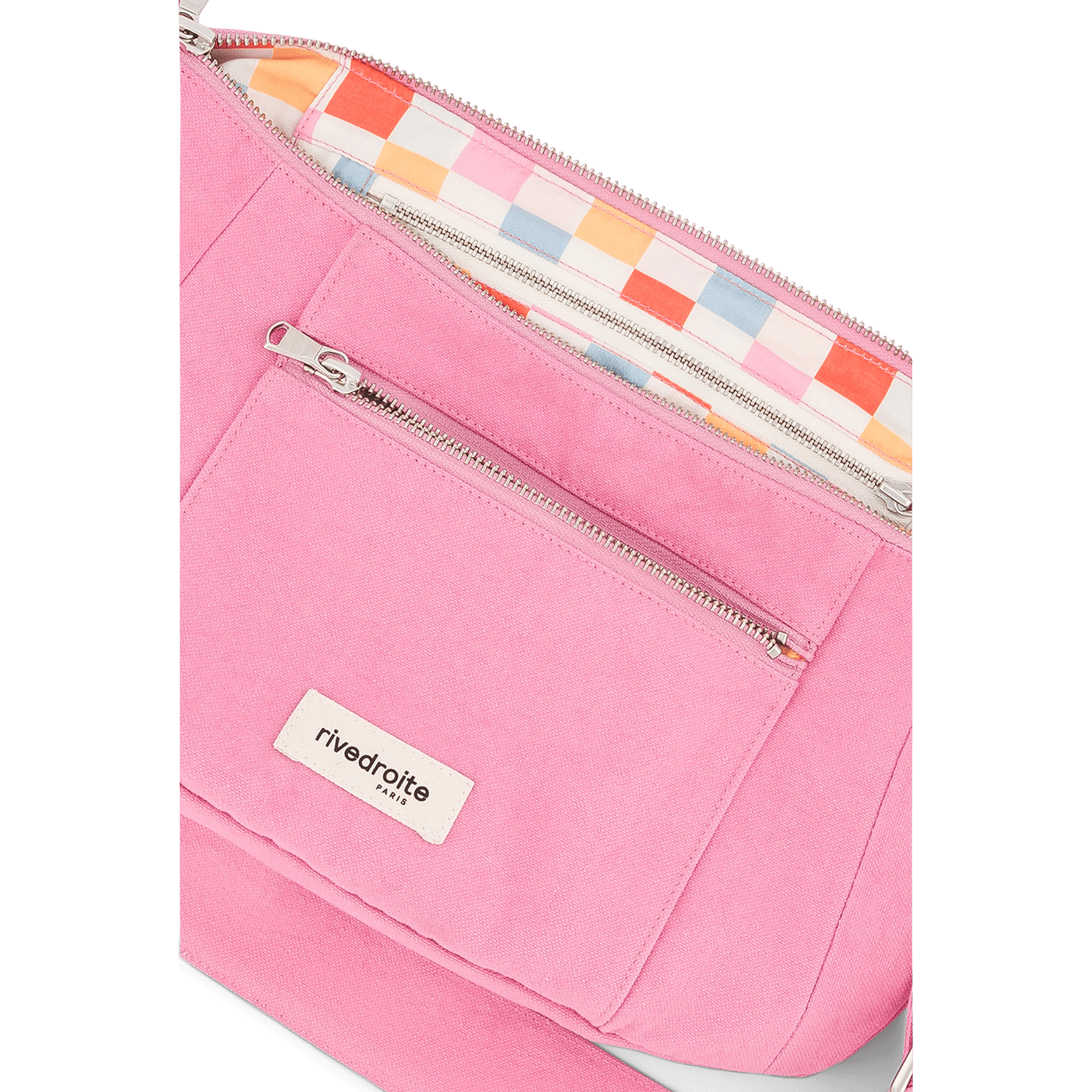 Crossbody bag in blended recycled cotton RIVEDROITE PARIS Pink