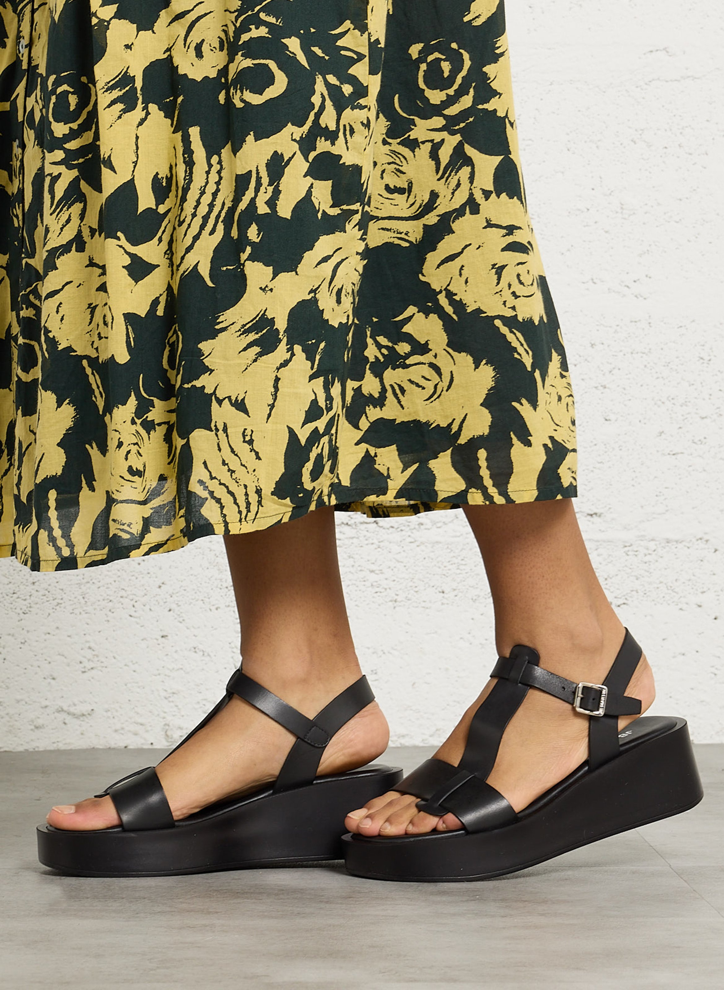 Espadrilles met sleehak JB MARTIN Zwart