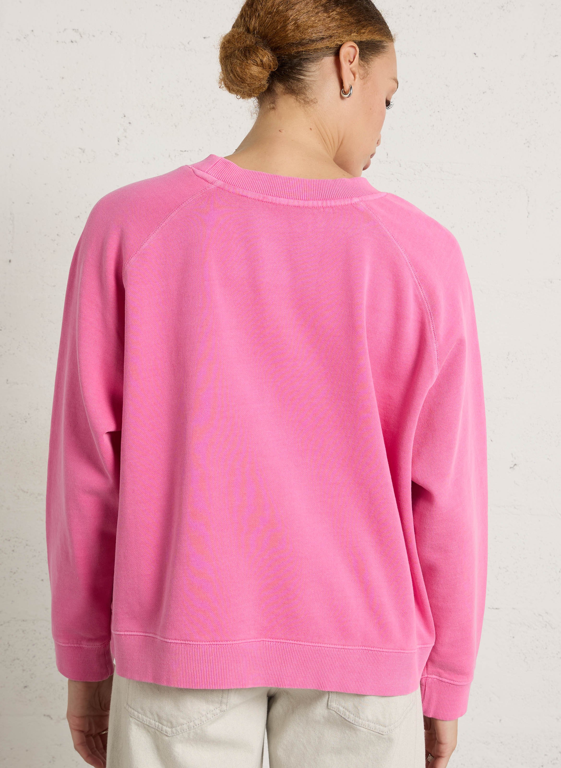 Printed round neck sweatshirt NEWTONE Pink