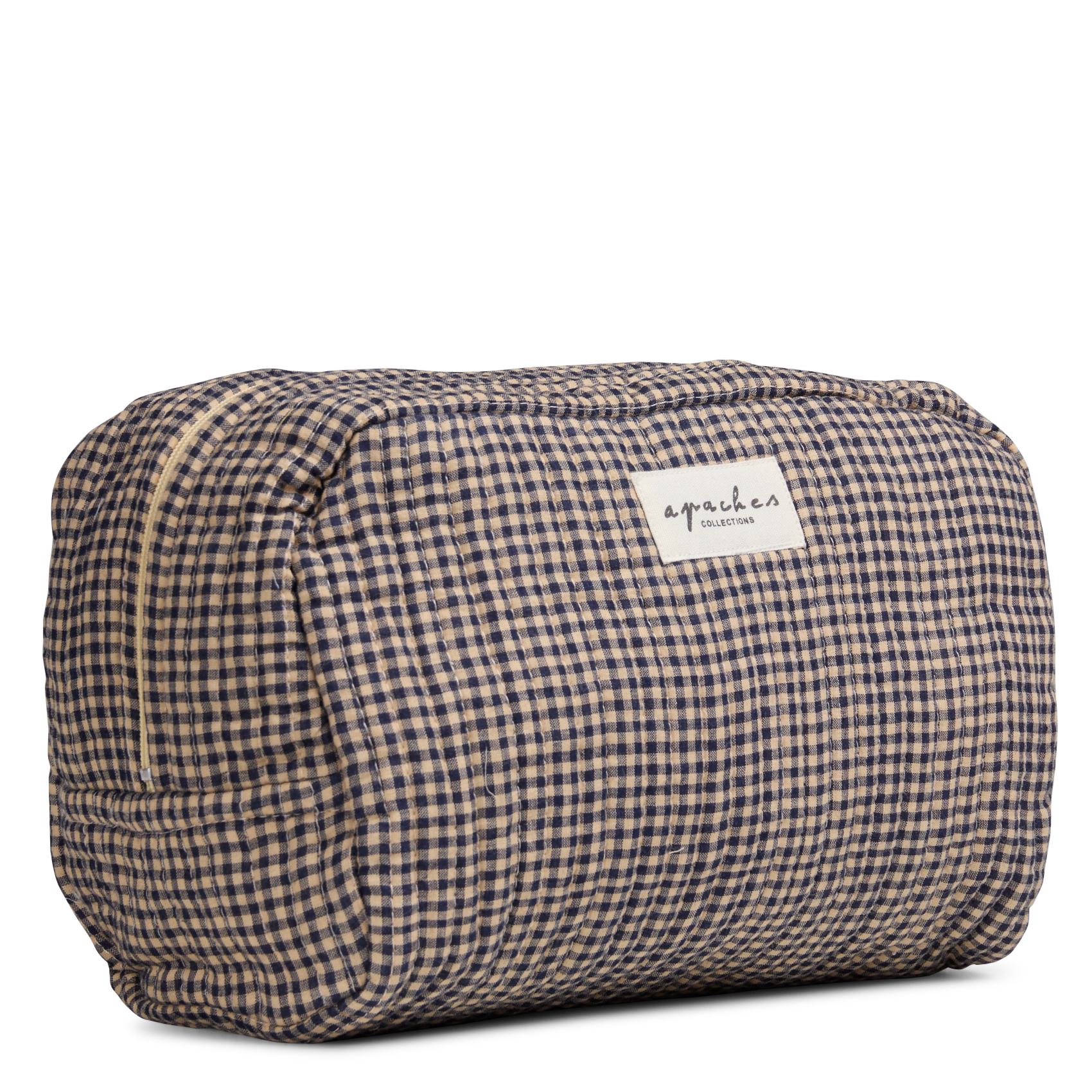 Grande trousse matelassée à motif APACHES COLLECTIONS Bleu