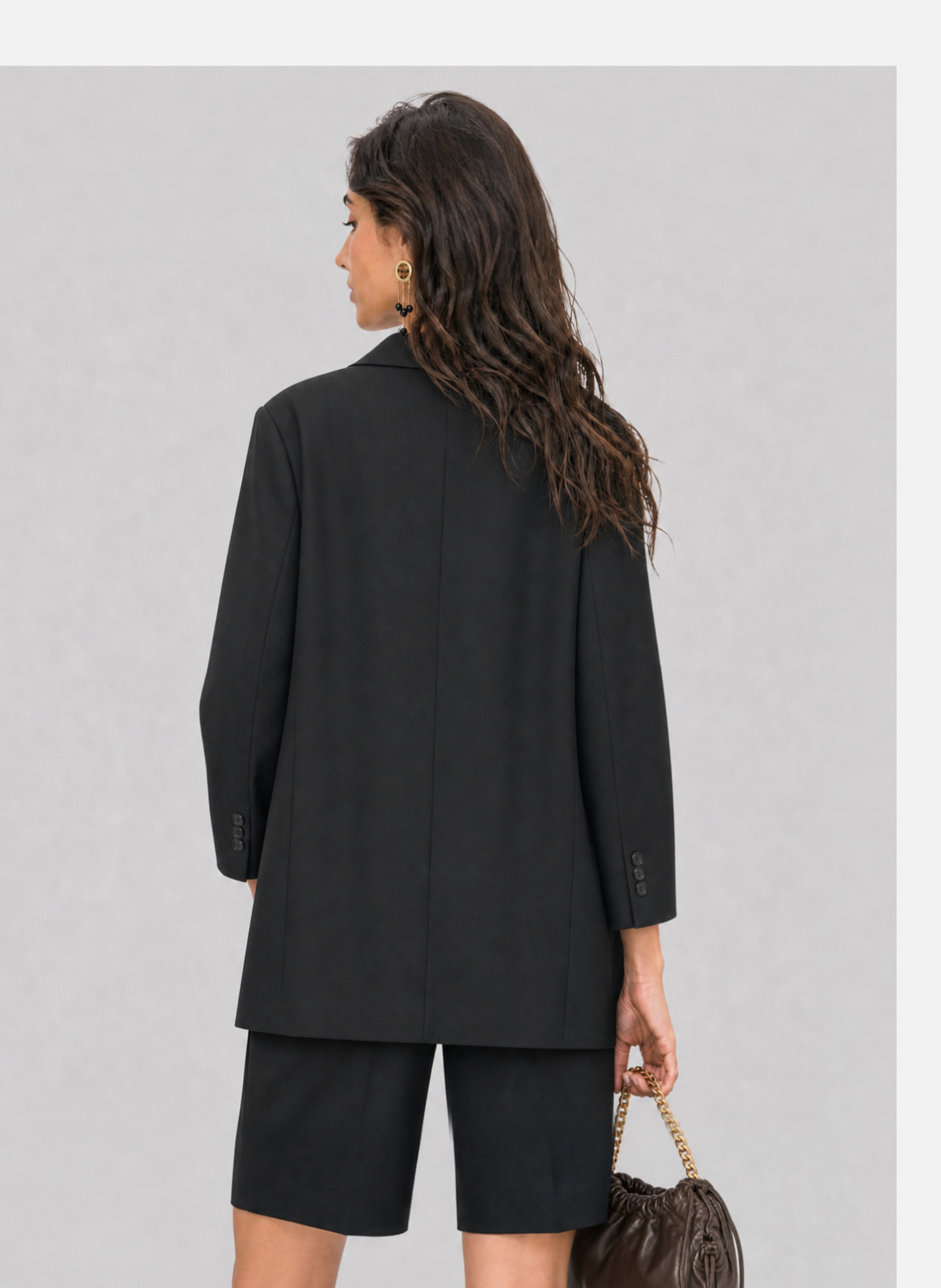 Oversized wool suit jacket THE KOOPLES Black