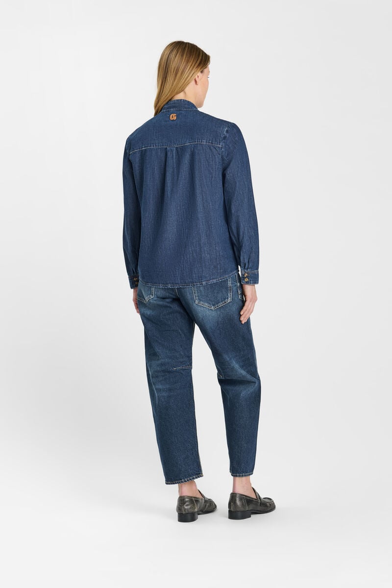 Denim shirt LE TEMPS DES CERISES Blue