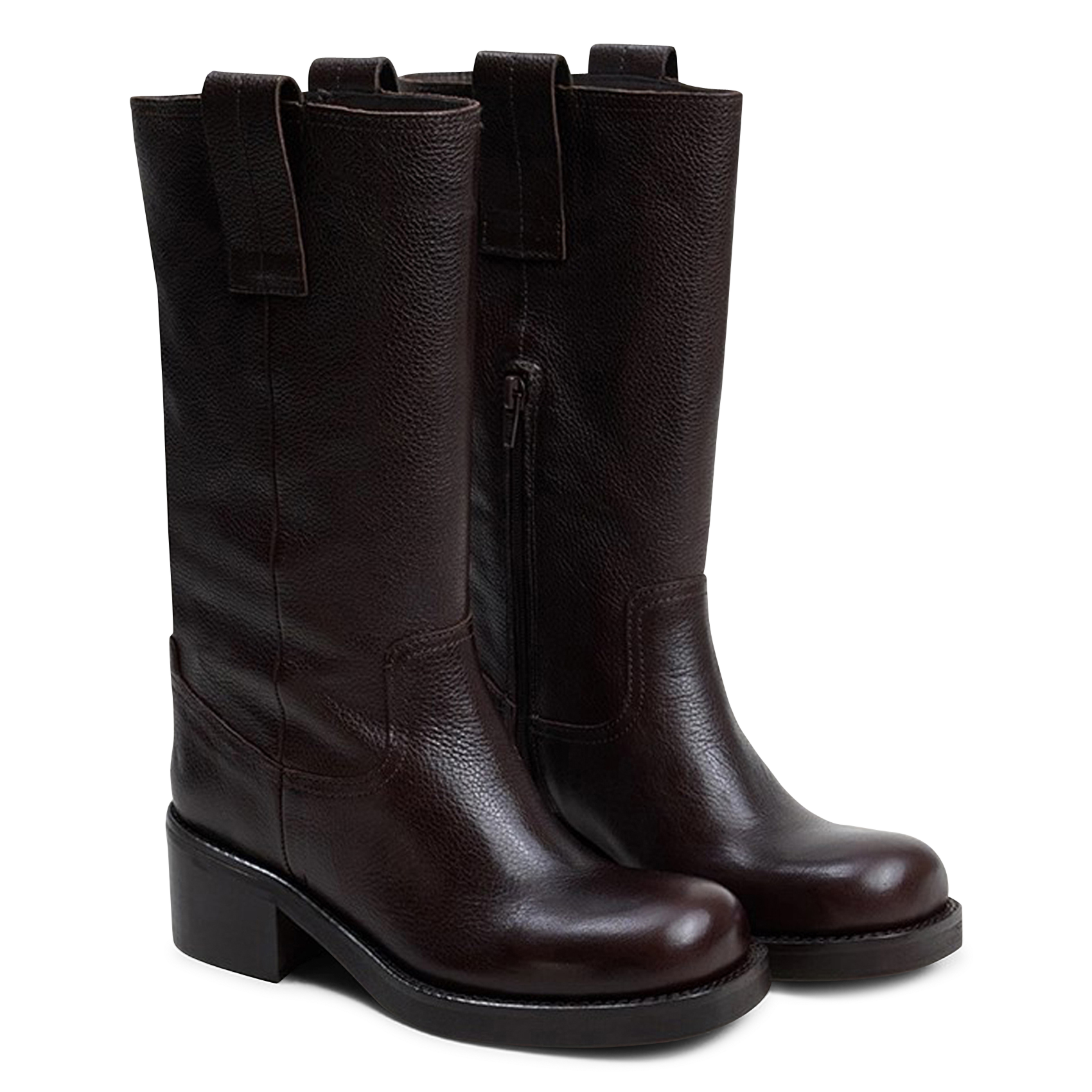 Leather boots JONAK Brown