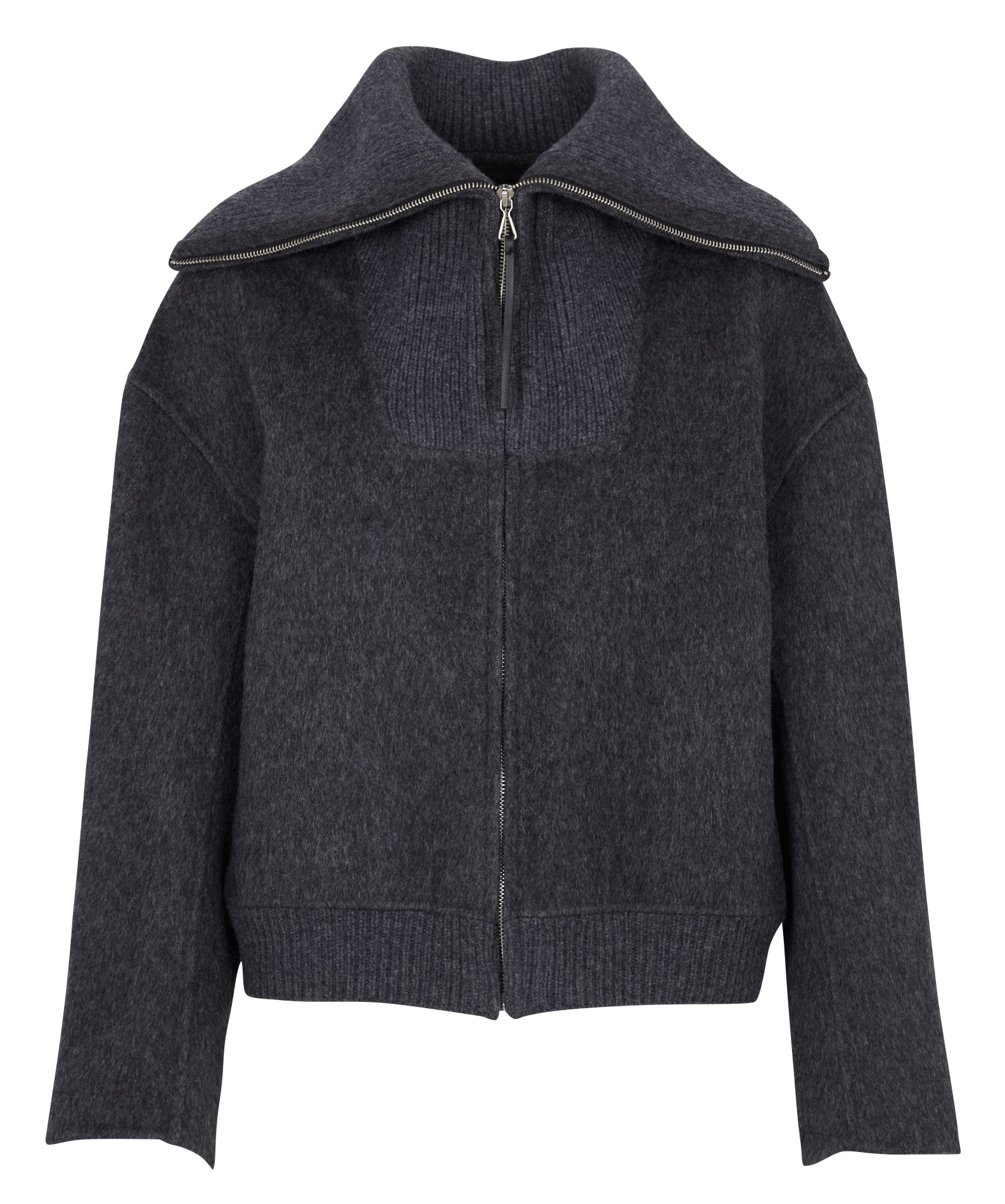 Wool trucker-collar jacket BERENICE