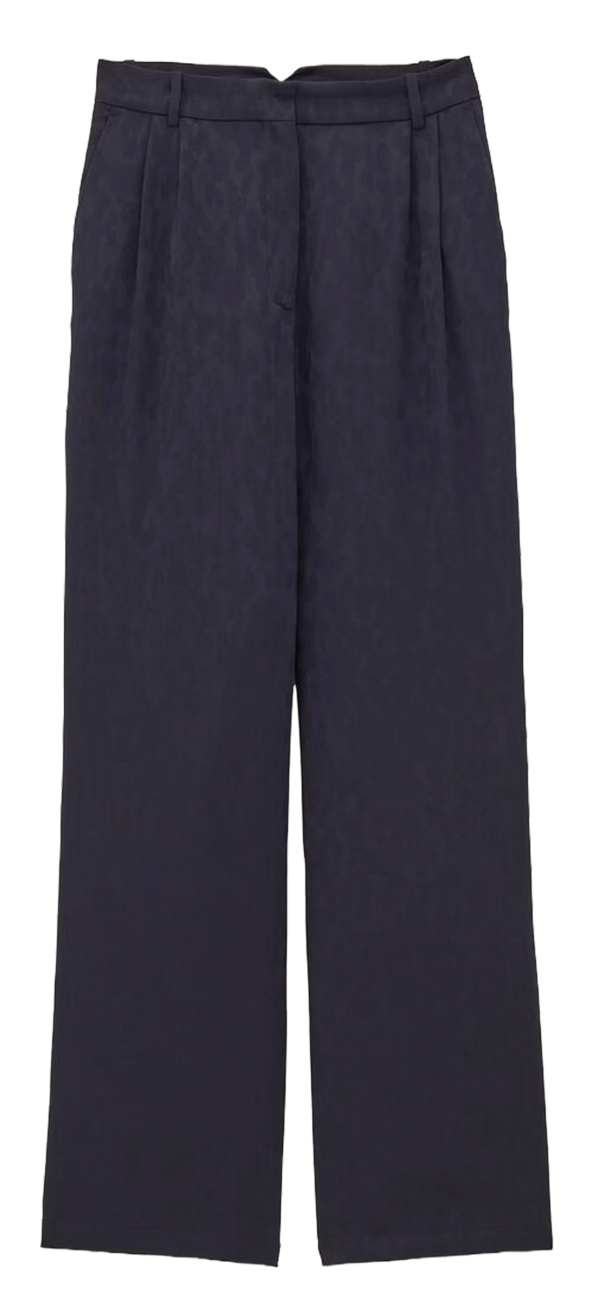 Gerade geschnittene, weich fallende Hose mit Jacquard-Muster BA&SH Blau