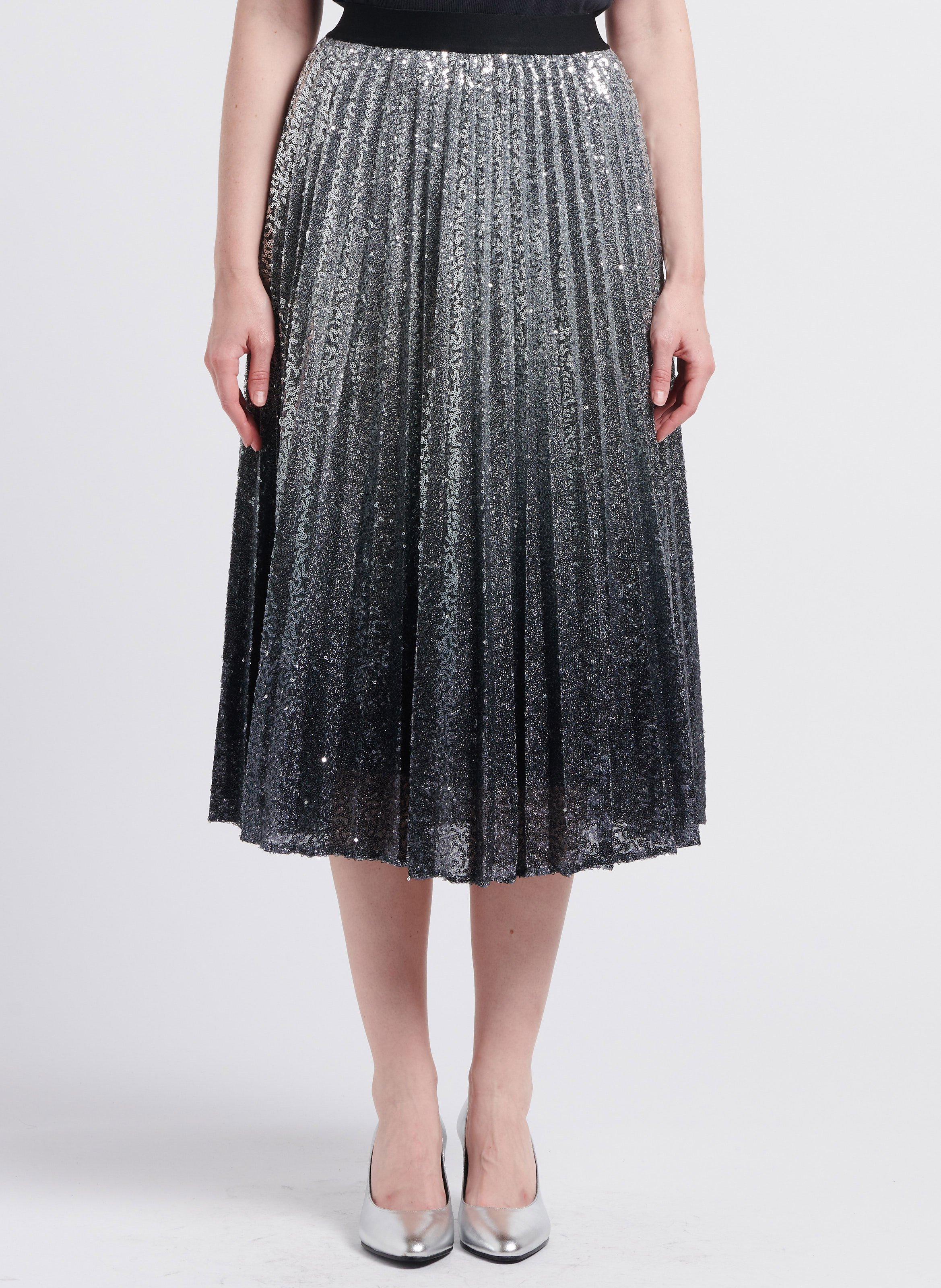 Sequin midi flare clearance skirt