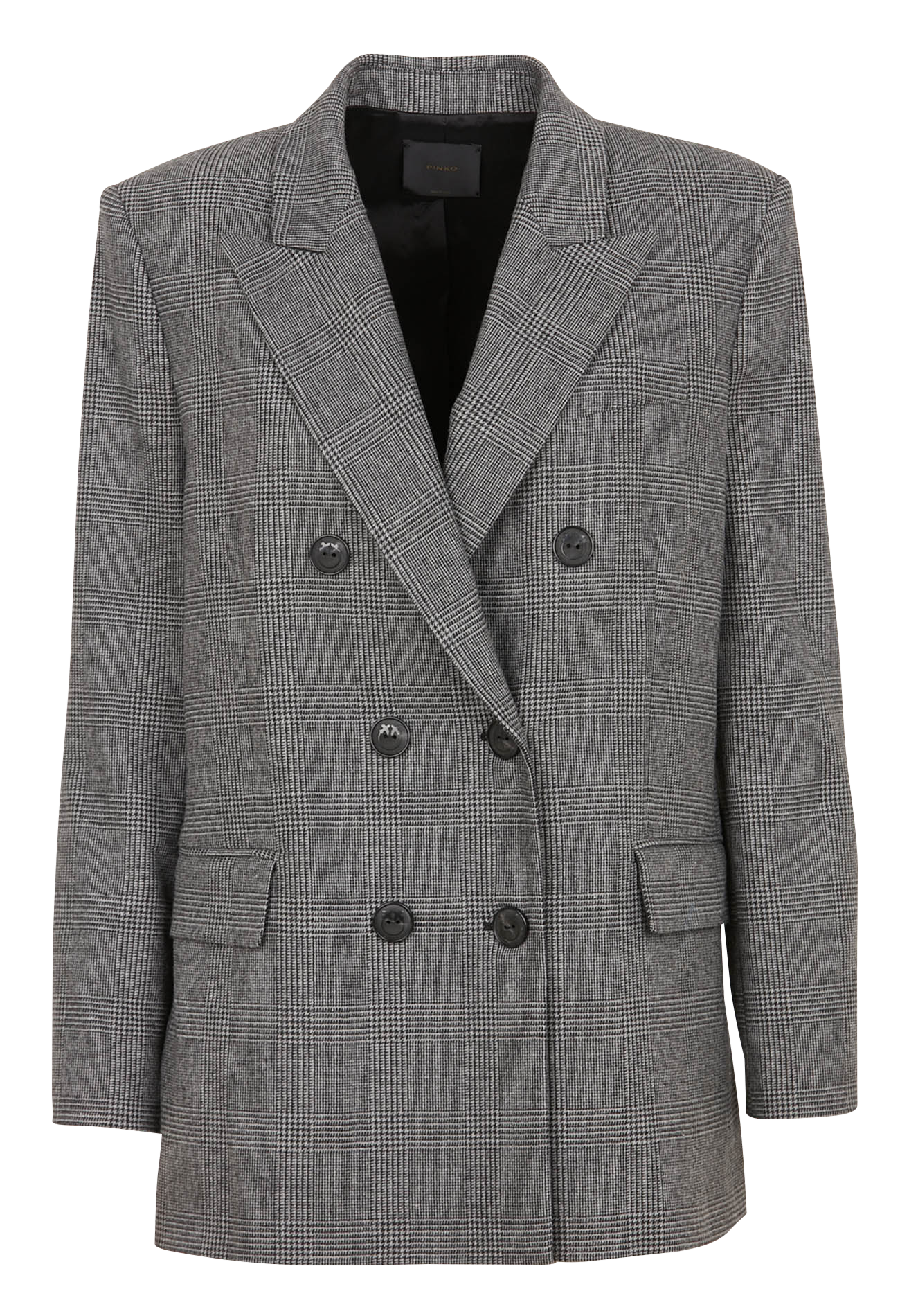 Fitted tailored jacket PINKO Grey