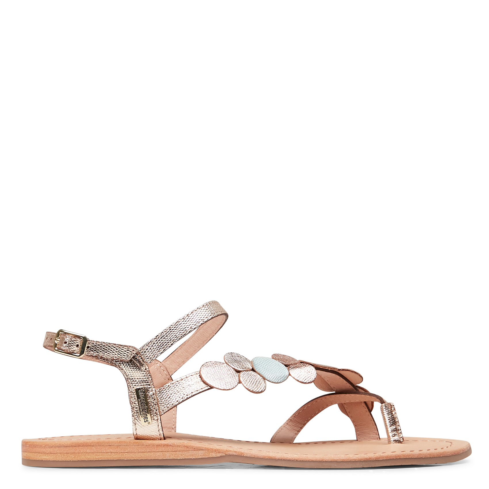 Flache Ledersandalen LES TROPEZIENNES PAR M.BELARBI Mehrfarbig