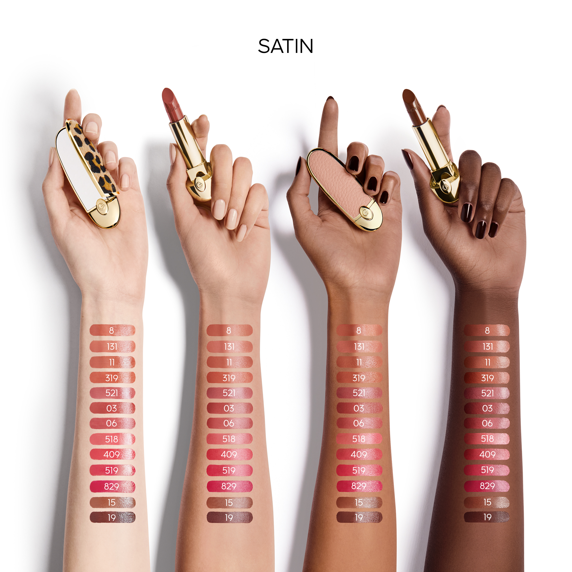 ROUGE G Nachfüllung - Personalisierbarer Lippenstiftpflege GUERLAIN 510 le rouge vibrant – velvet