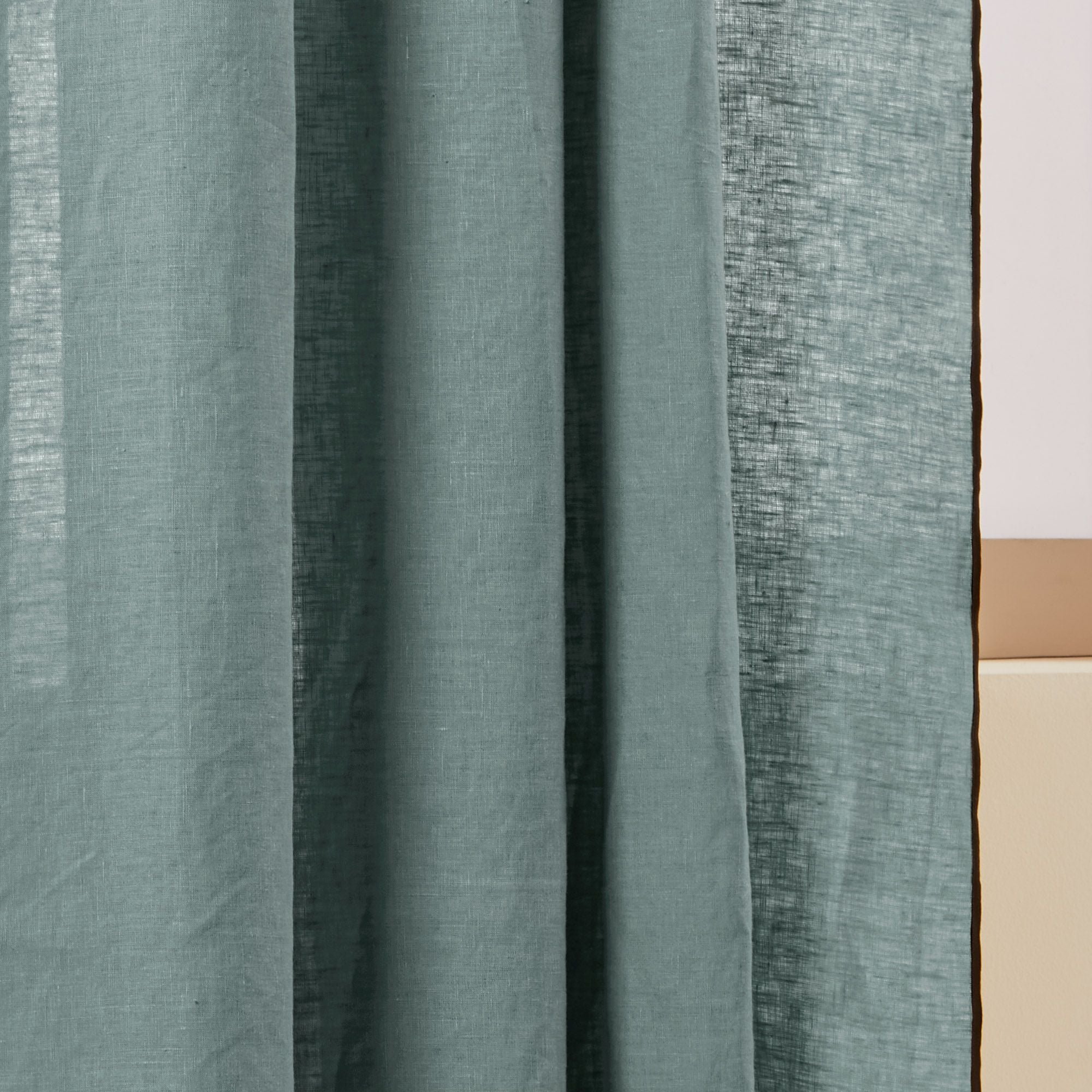 Curtain with gathering tape MADURA Green