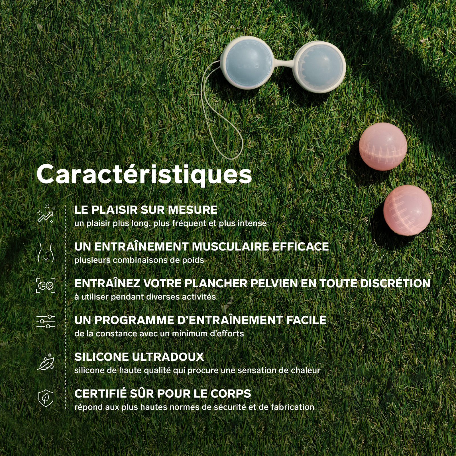 Ben wa balls noir mat LELO Multicolore