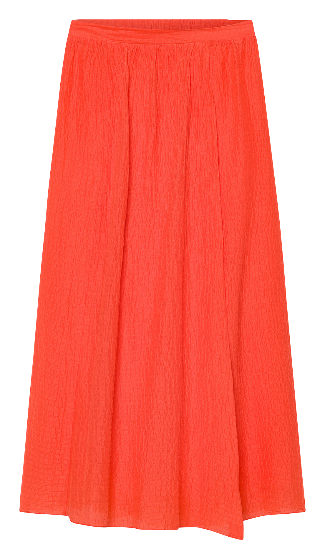 Lange, uitlopende rok | katoenblend POMANDERE Rood