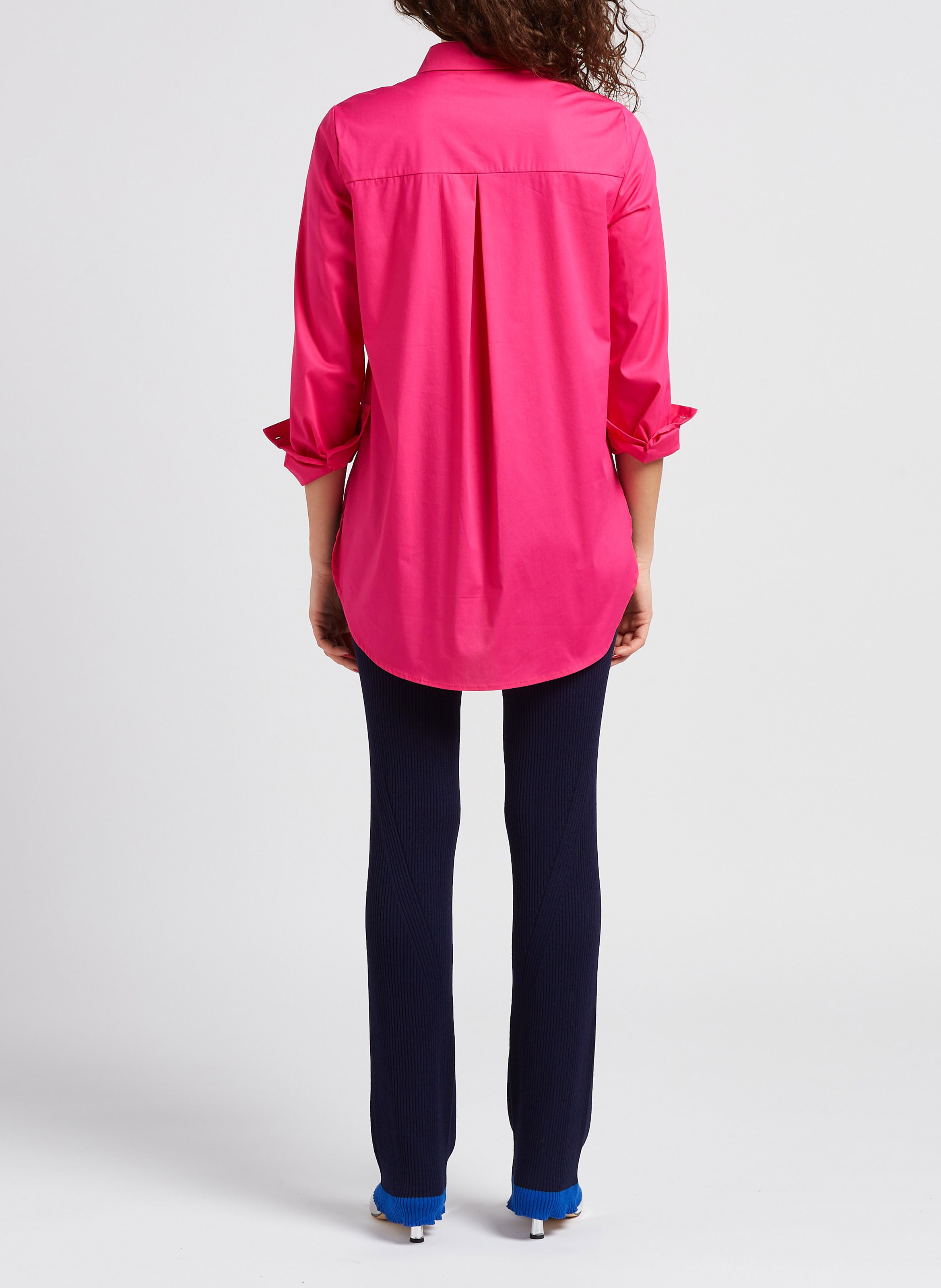 Gerippte Leggings mit geradem Schnitt SECOND FEMALE Blau