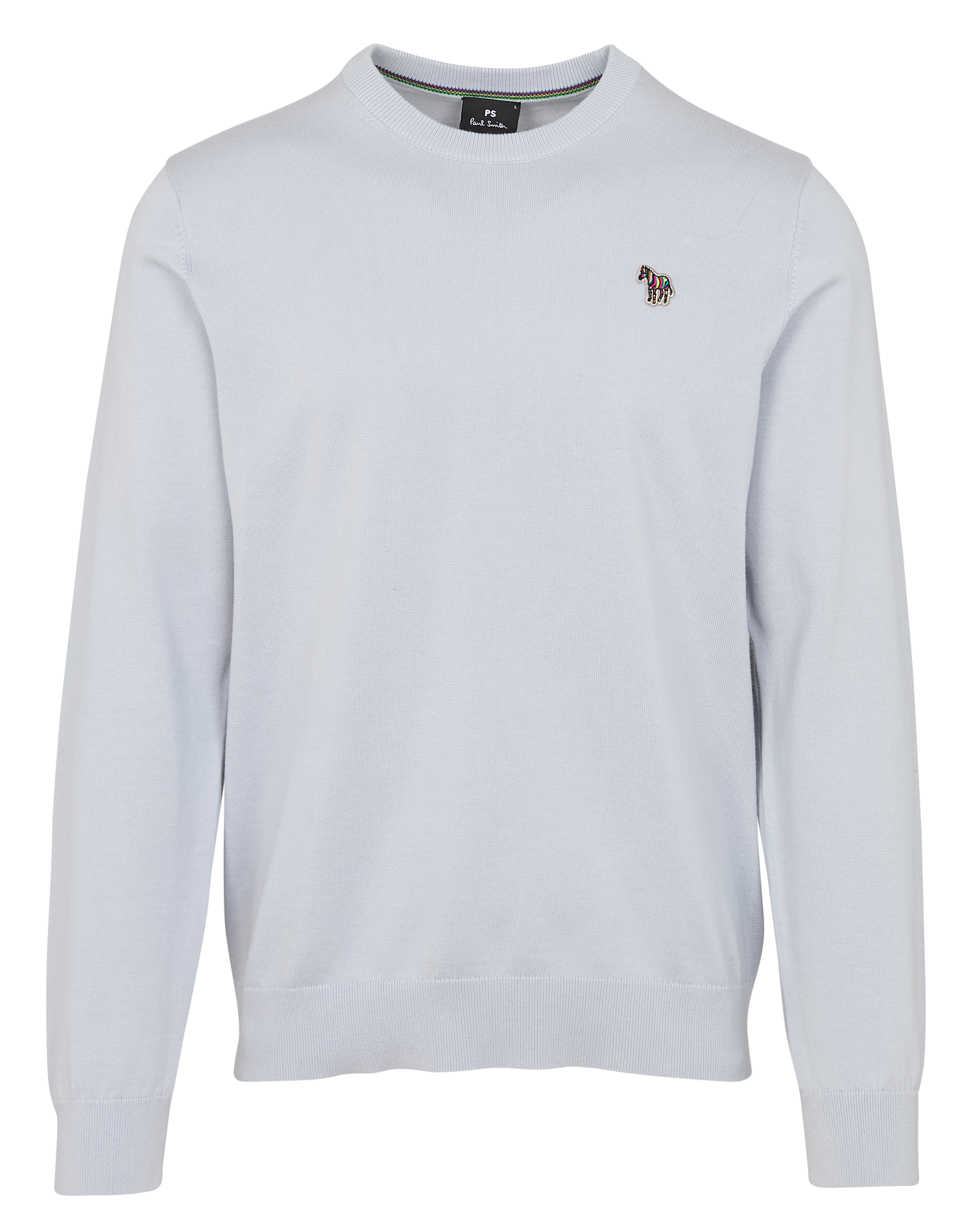 Gerade geschnittener Rundhalspullover aus Bio-Baumwolle PAUL SMITH Grau