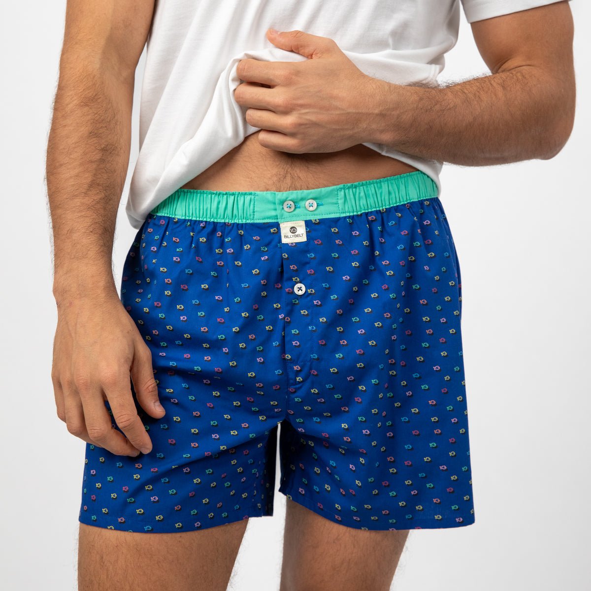 Organic cotton boxer shorts BILLYBELT Blue