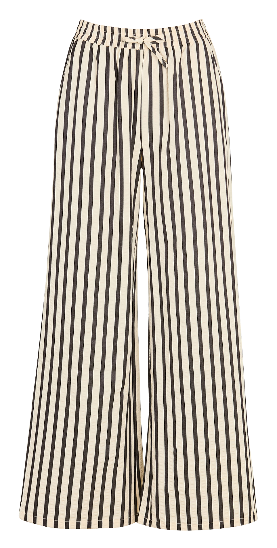 Pantalon large en coton mélangé LOLLYS LAUNDRY Noir