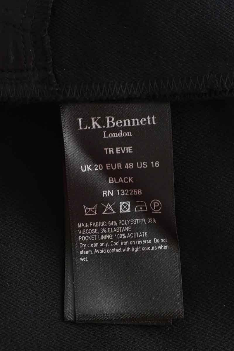 Black slim-fit pants LK BENNETT - Seconde Main Black