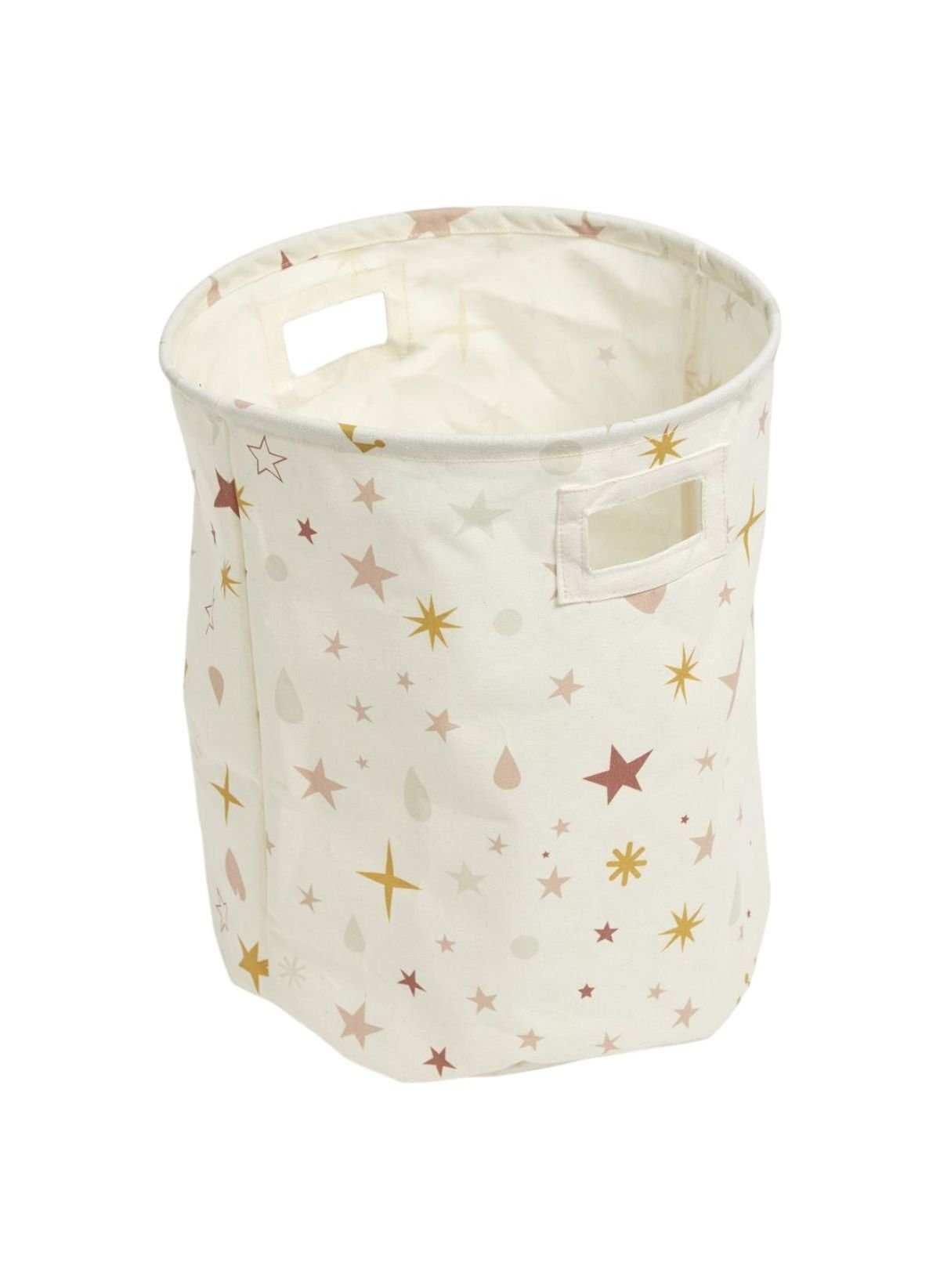 Round storage basket FACTORY White