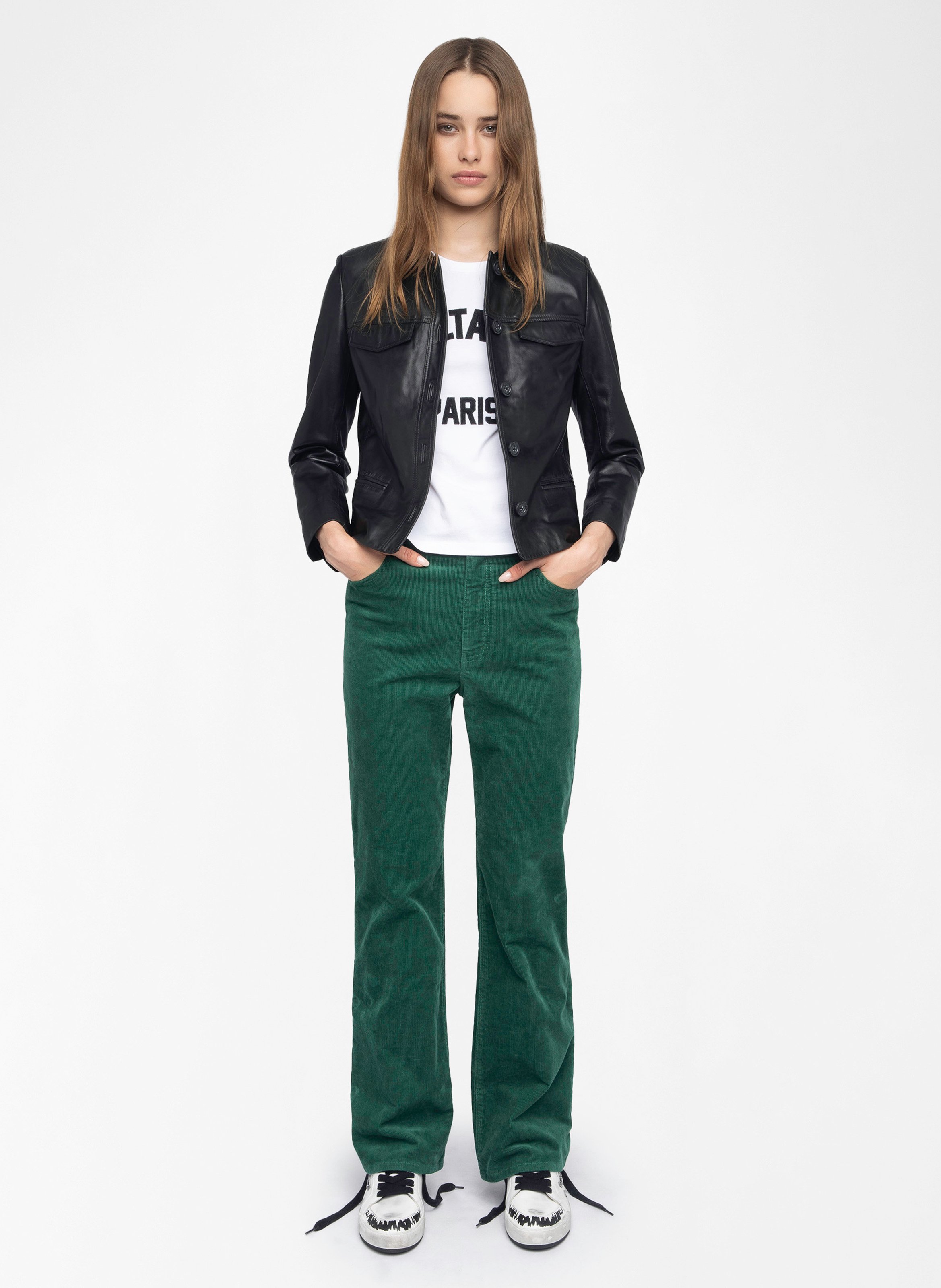 Pantaloni chino in misto cotone ZADIG&VOLTAIRE Verde