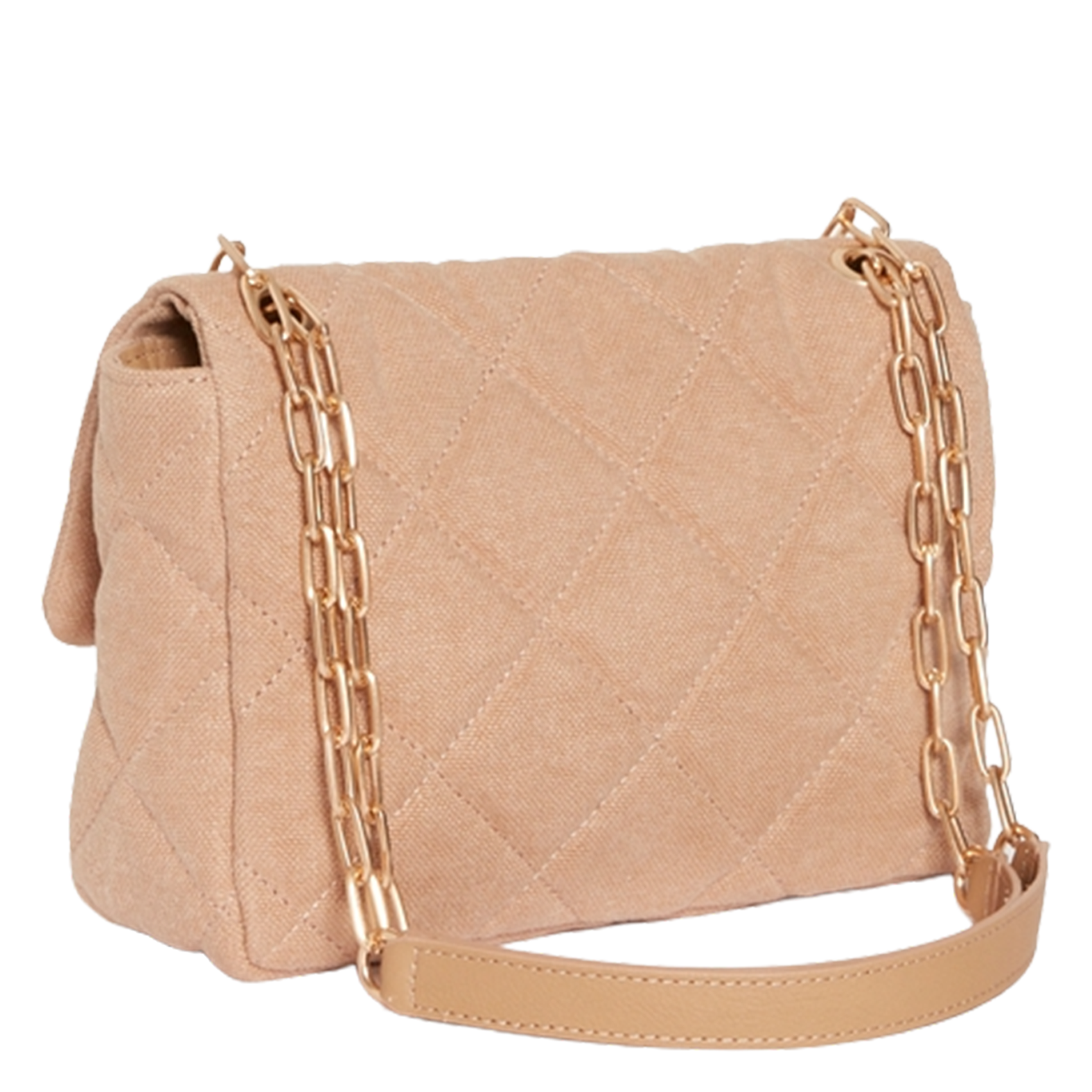 Linen crossbody bag VANESSA BRUNO Beige